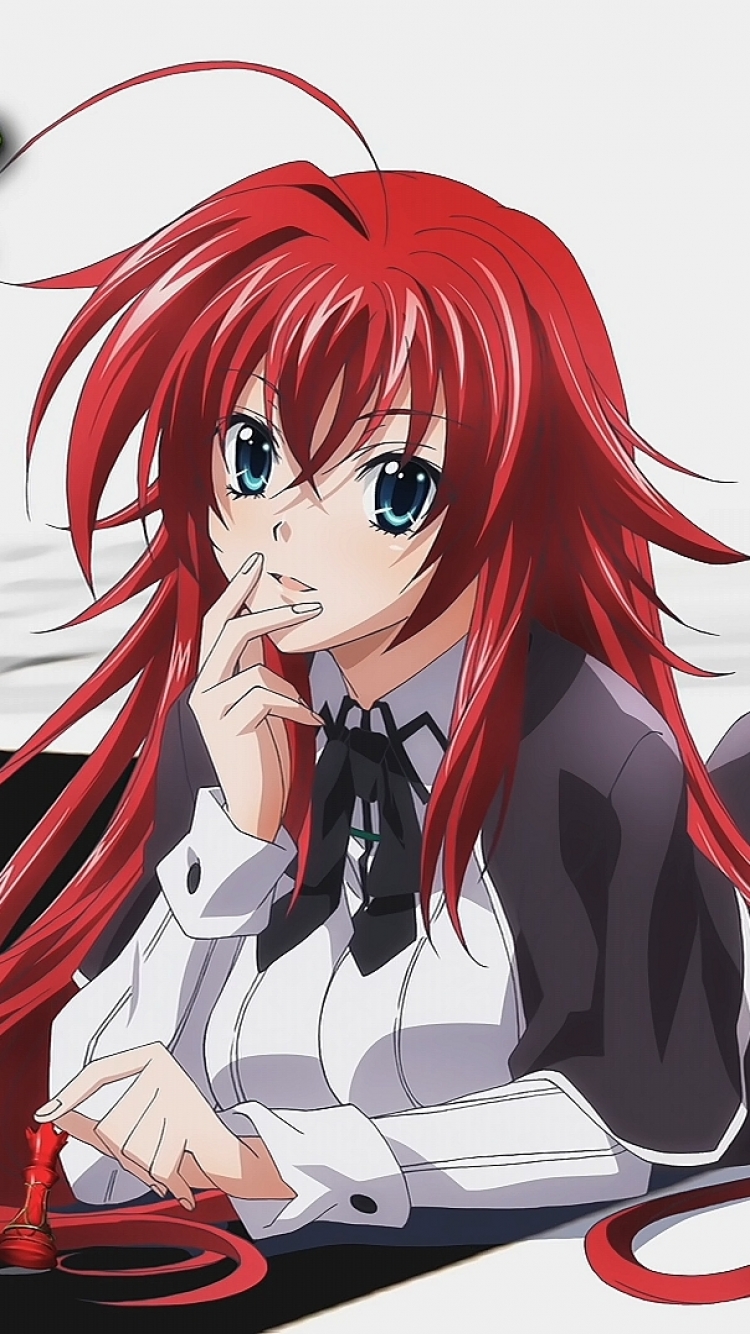vertical wallpaper high school dxd, anime, rias gremory