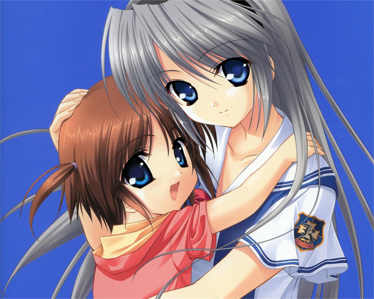 Free download wallpaper Anime, Clannad, Tomoyo Sakagami, Ushio Okazaki on your PC desktop