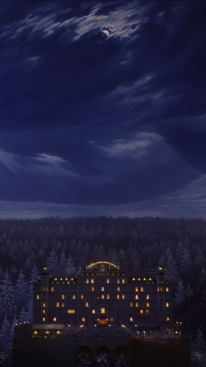hotel, movie, the grand budapest hotel, forest, night