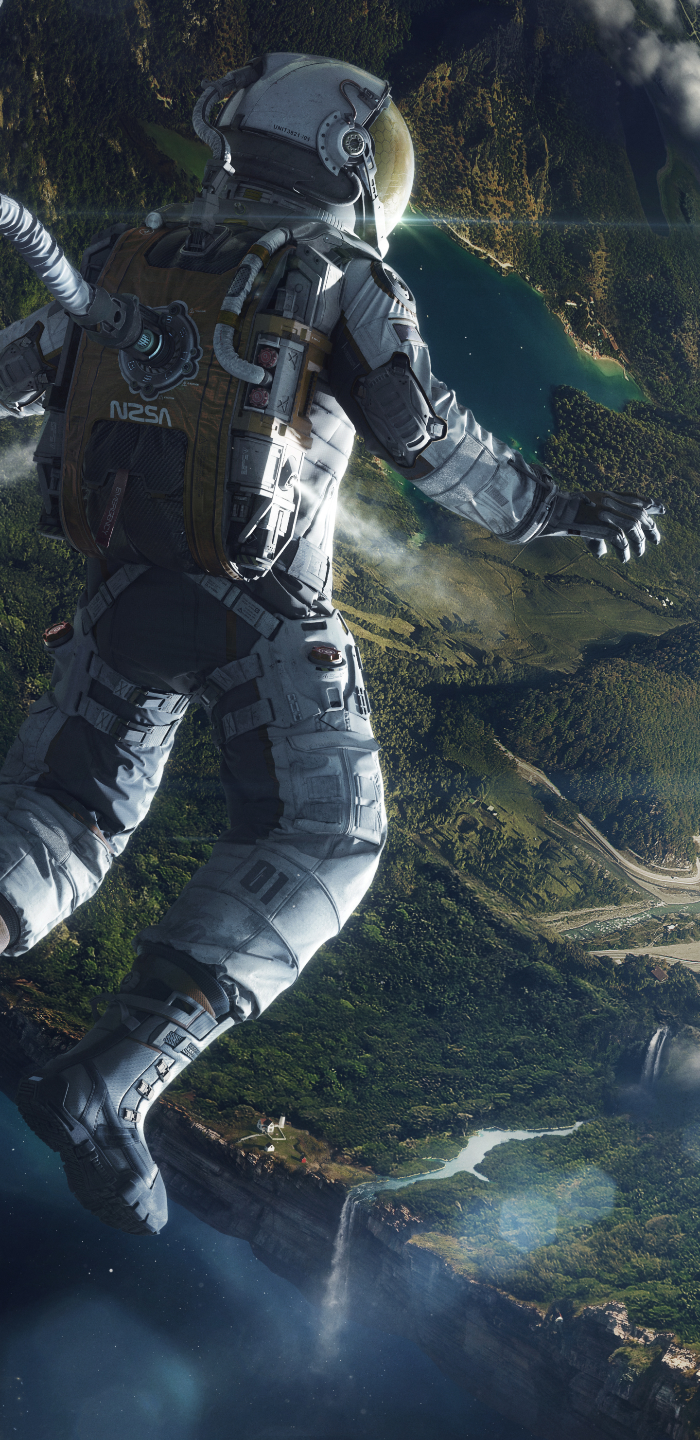 Download mobile wallpaper Space, Sci Fi, Astronaut for free.