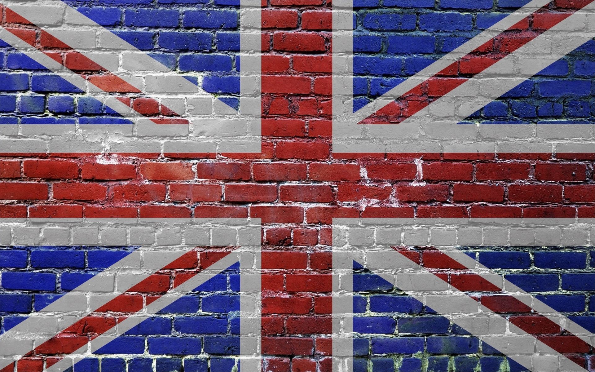 great britain, flag, miscellanea, miscellaneous, bricks, united kingdom HD wallpaper