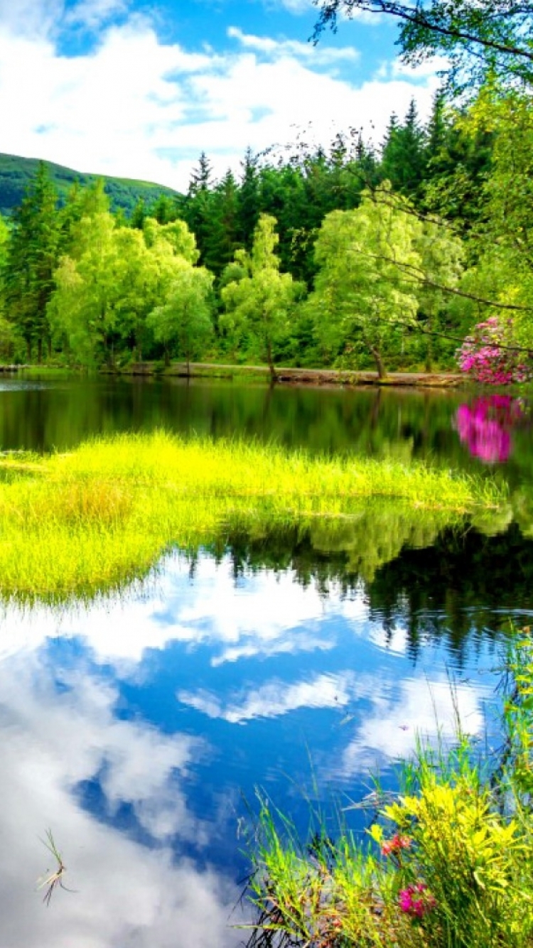 Download mobile wallpaper Nature, Lakes, Lake, Earth, Spring for free.