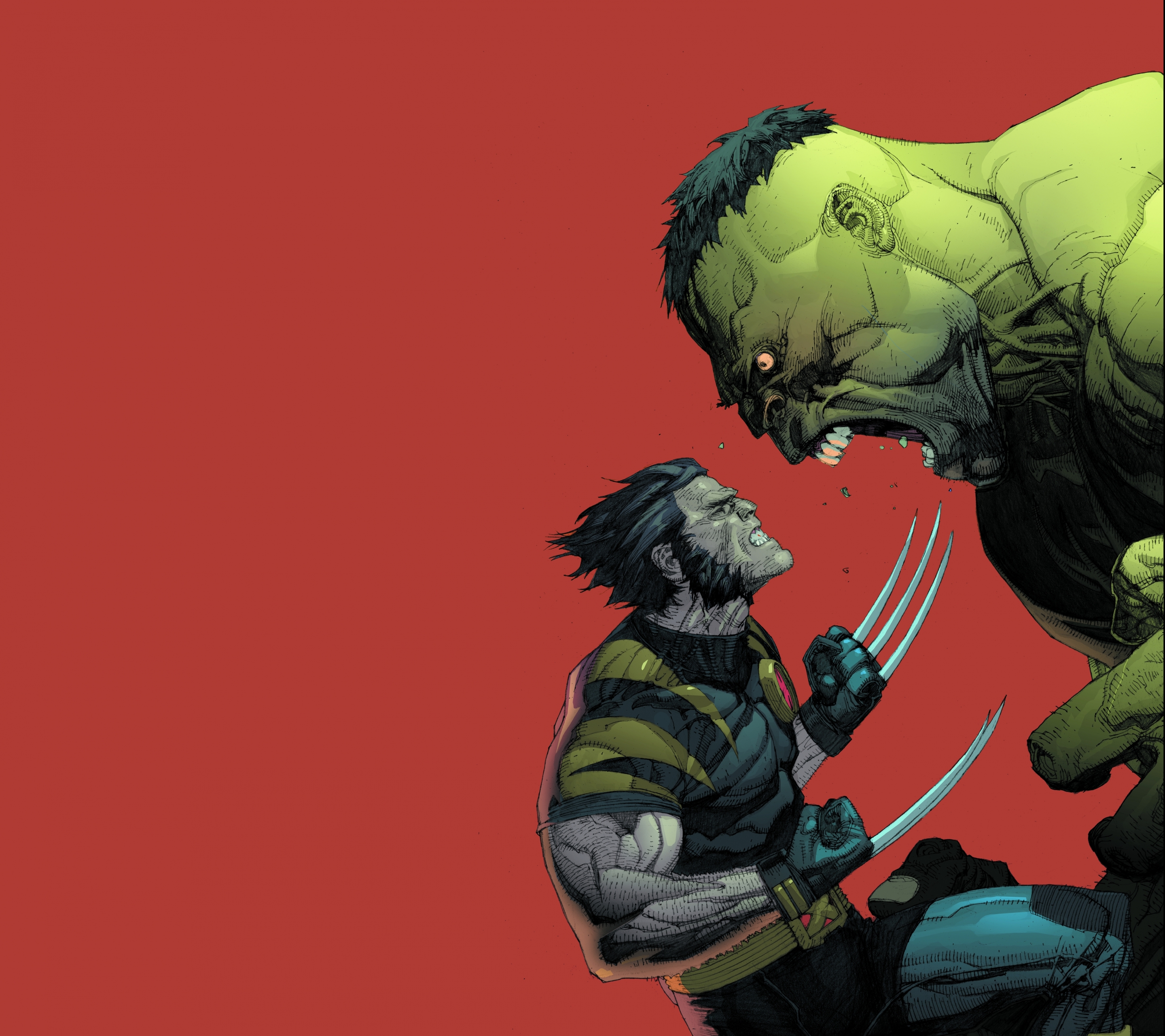 Free download wallpaper X Men, Hulk, Wolverine, Comics on your PC desktop