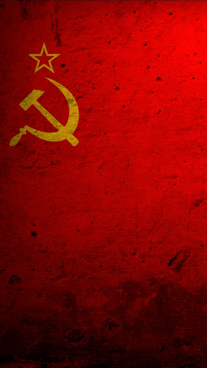 Скачать обои Флаг Соединенных Советских Социалистических Республик на телефон бесплатно