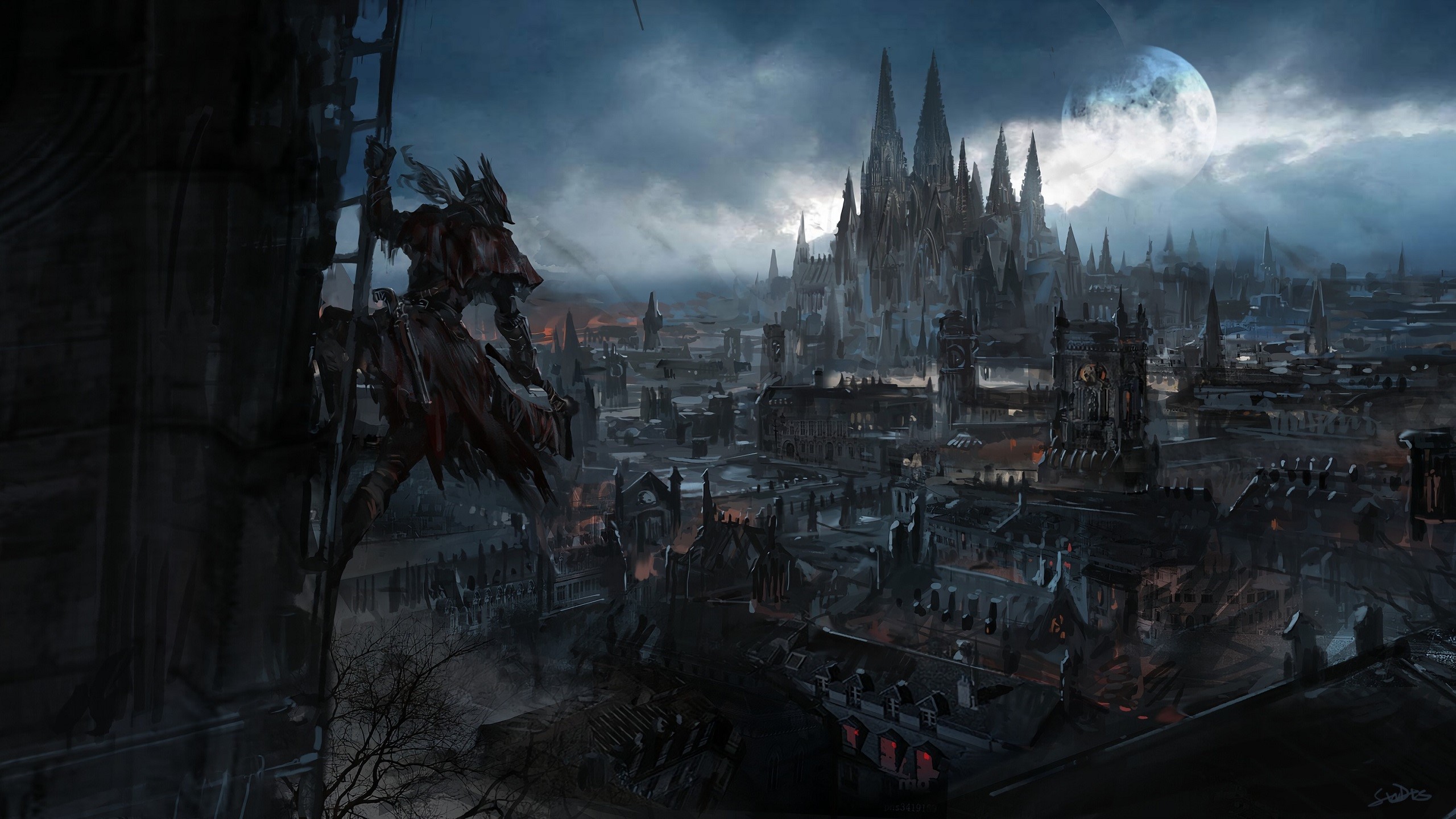 bloodborne, video game, city, fantasy