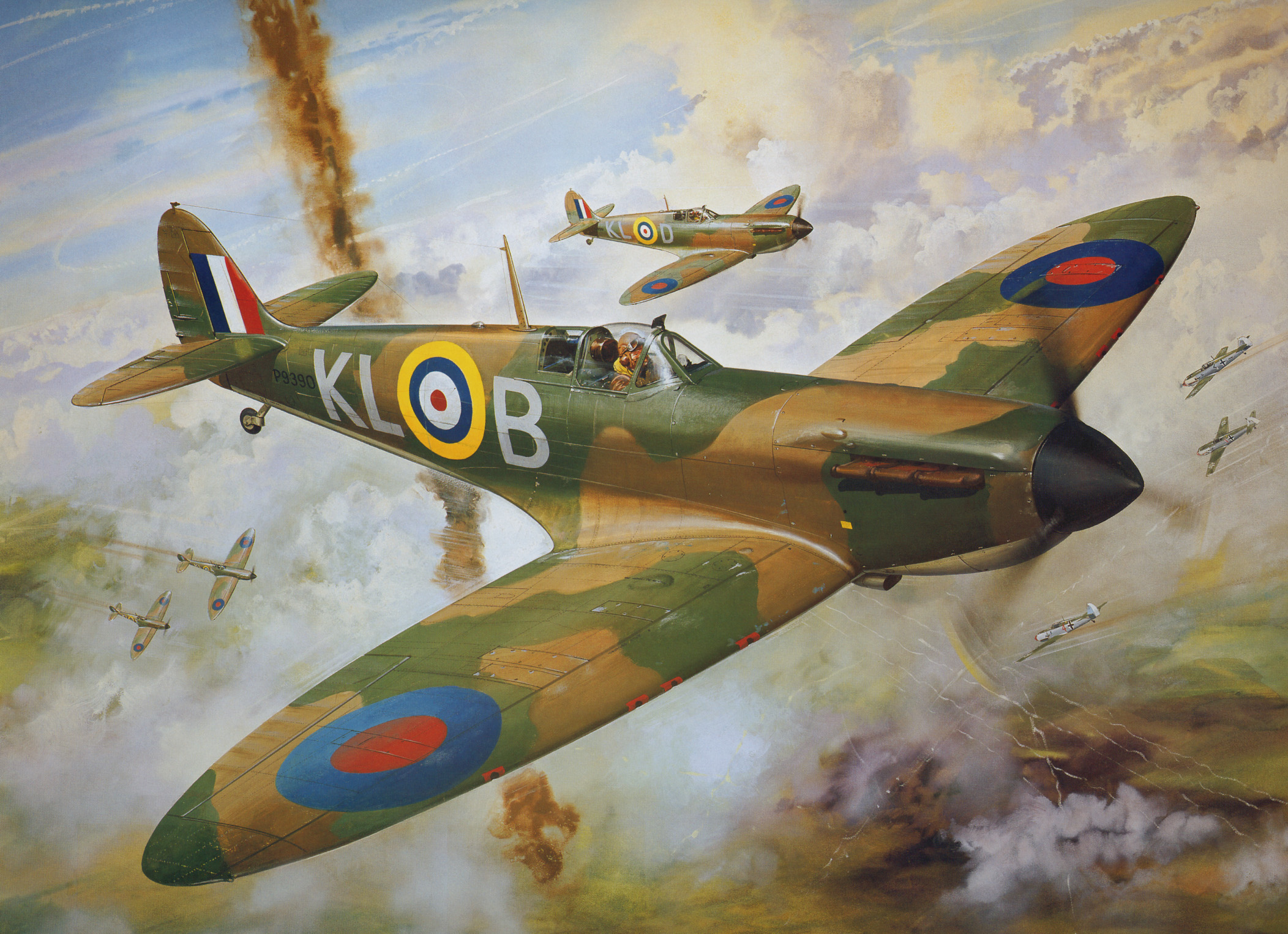 Laden Sie das Militär, Supermarine Spitfire, Militärflugzeug-Bild kostenlos auf Ihren PC-Desktop herunter