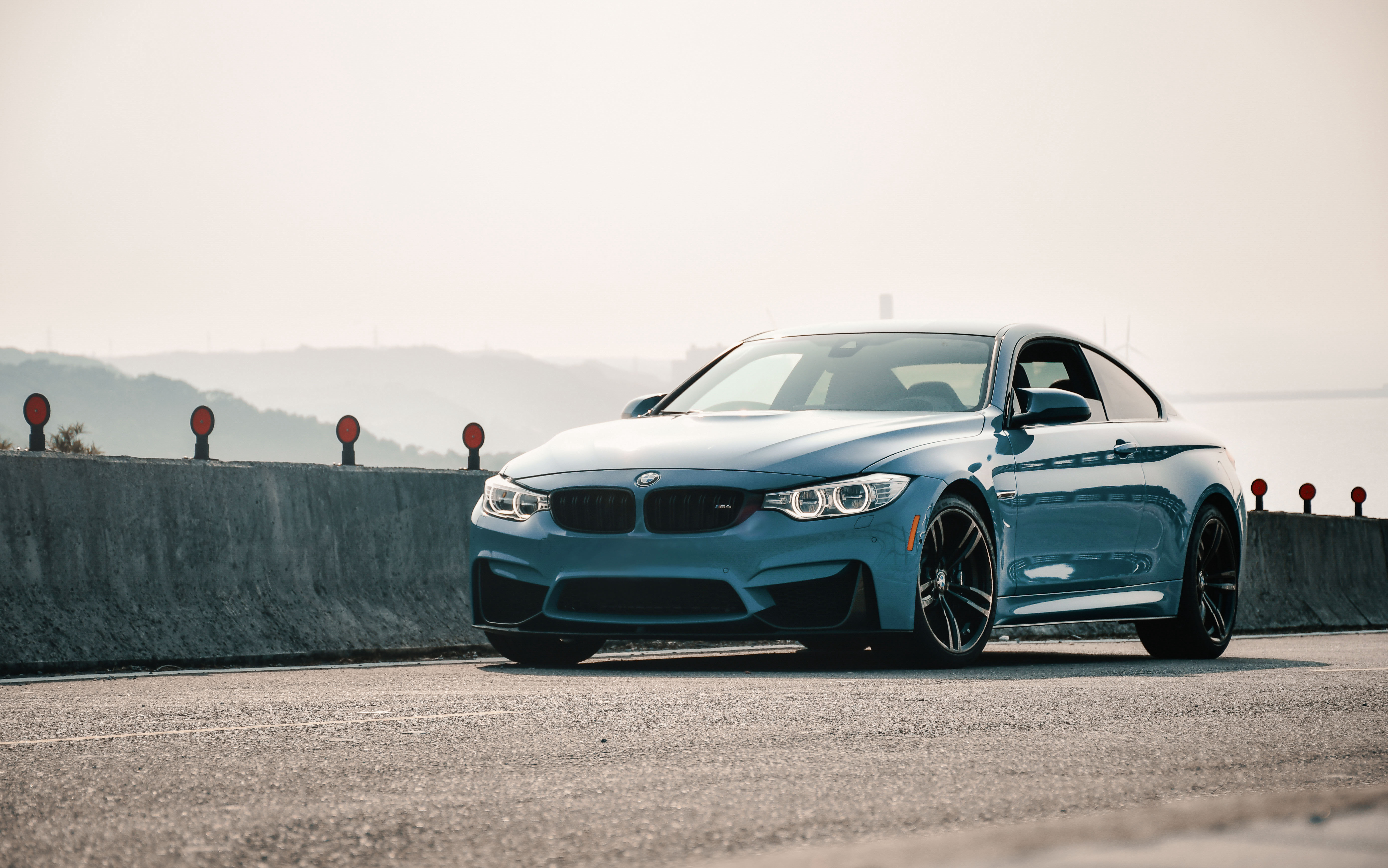 bmw m4, cars, machine, bmw, blue, car, side view, coupe, compartment