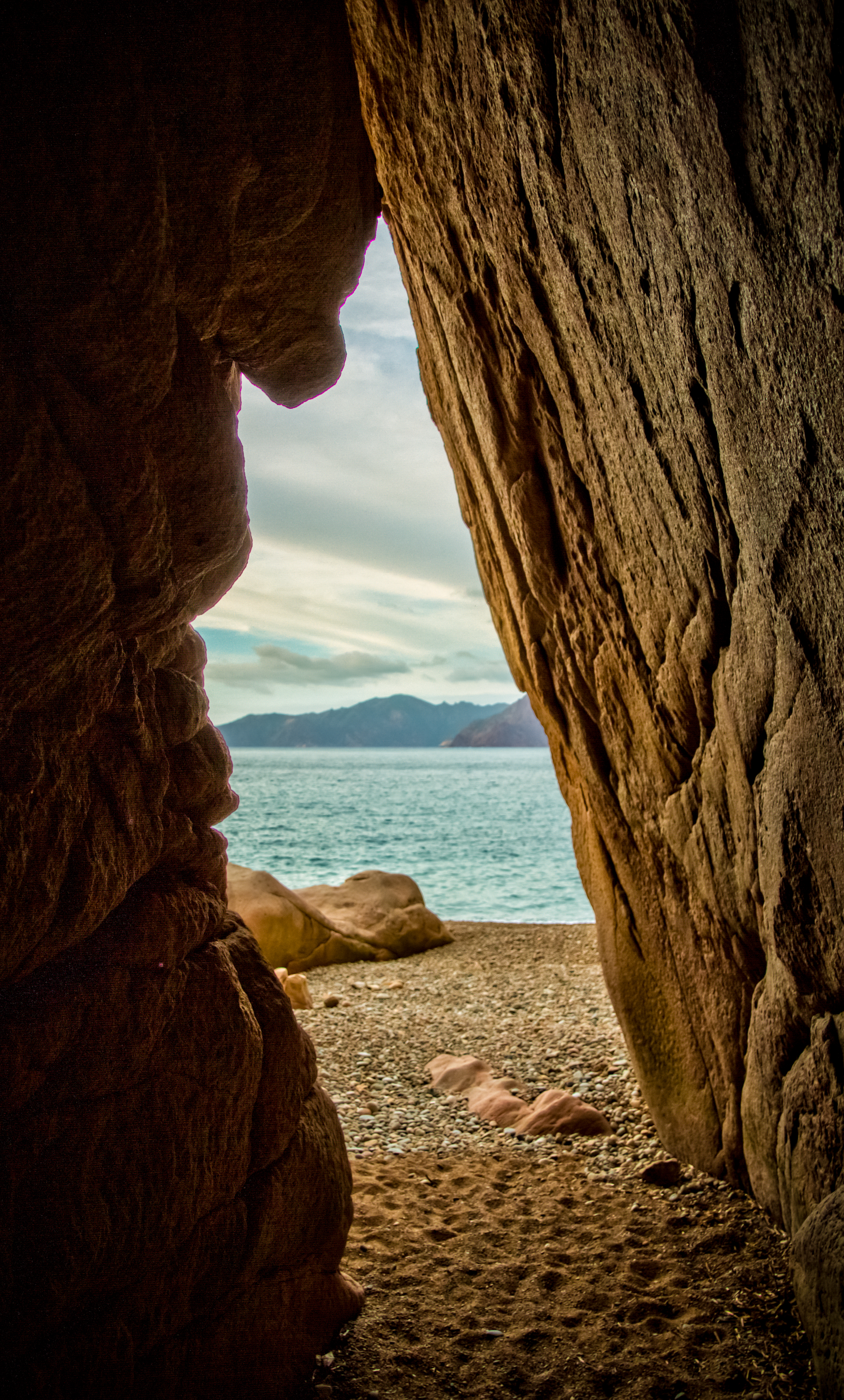 Laden Sie das Natur, Höhle, Mountains, Sea, Strand-Bild kostenlos auf Ihren PC-Desktop herunter
