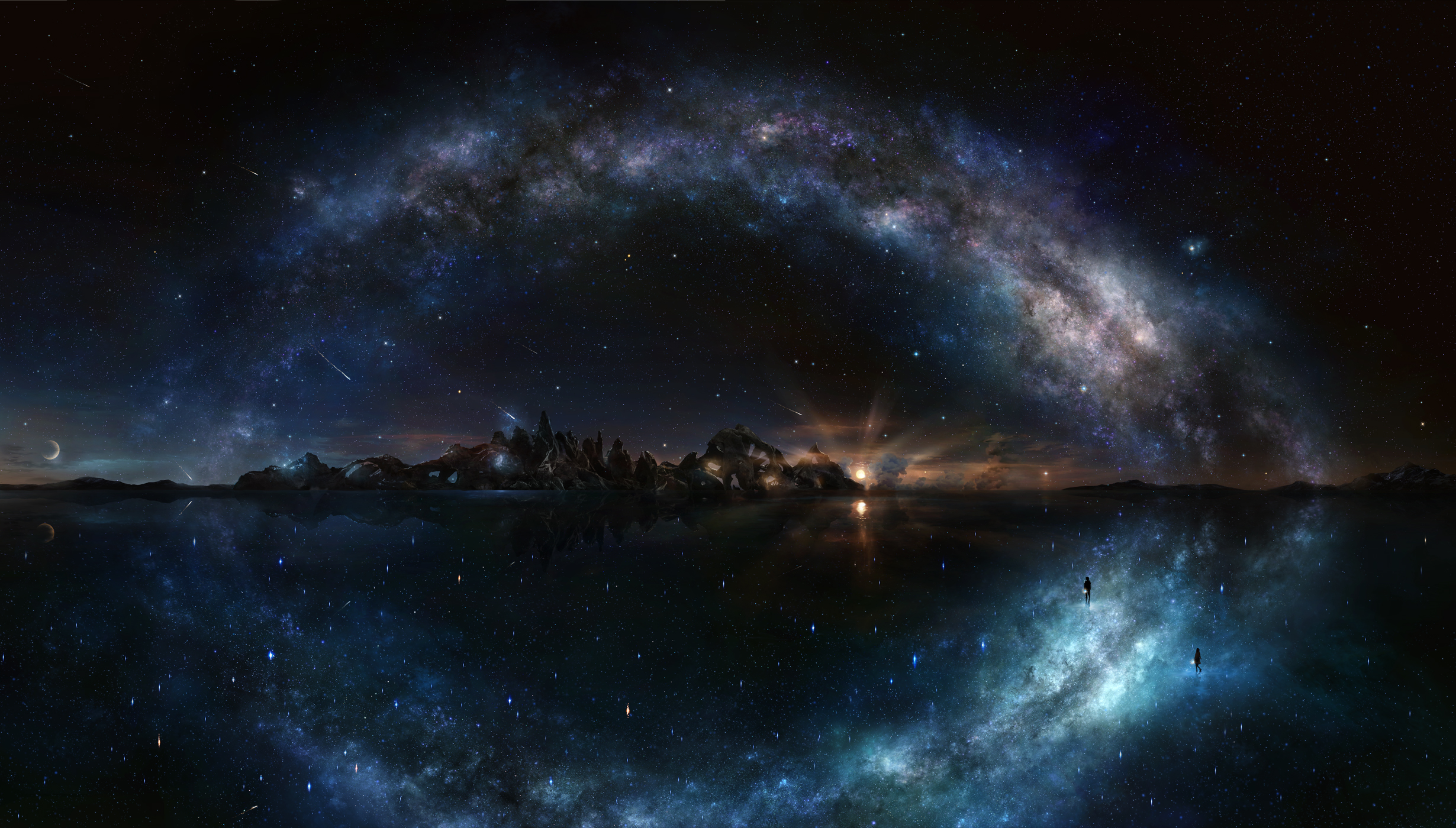 730023 скачать картинку ночное небо, научная фантастика - обои и заставки бесплатно
