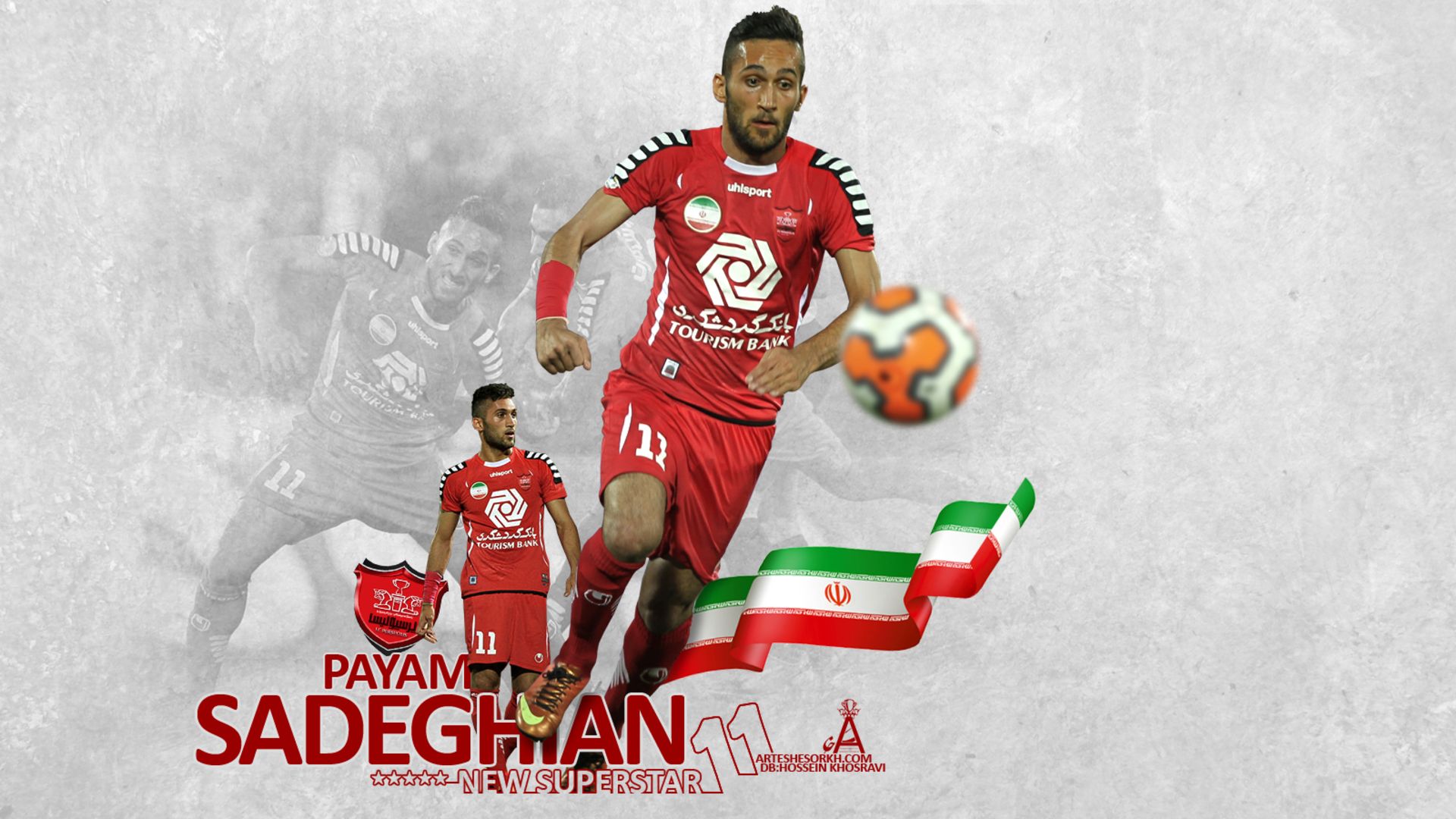 Download mobile wallpaper Sports, Soccer, Persepolis F C, Payam Sadeghian for free.