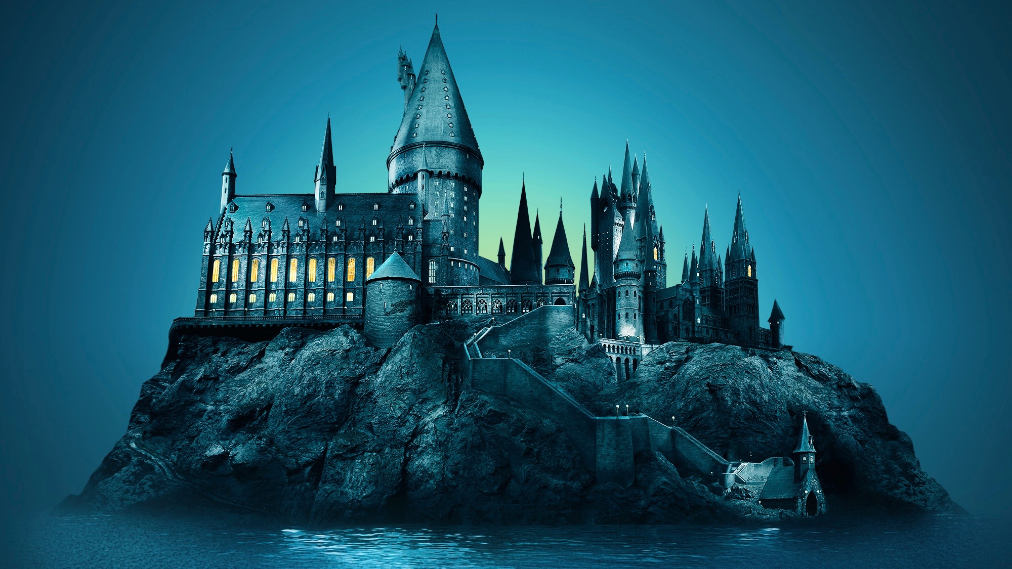 hogwarts castle, harry potter, movie