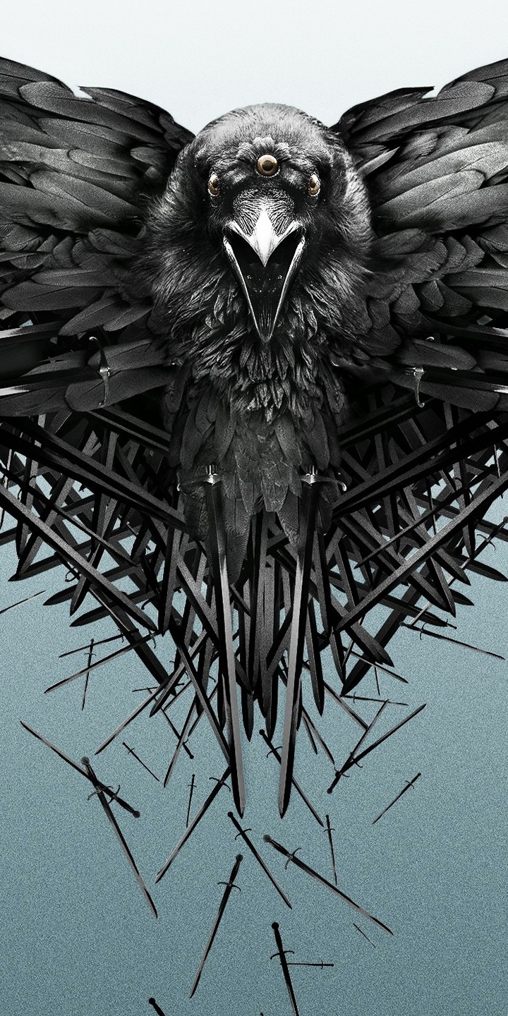 Download mobile wallpaper Game Of Thrones, Bird, Raven, Crow, Tv Show for free.
