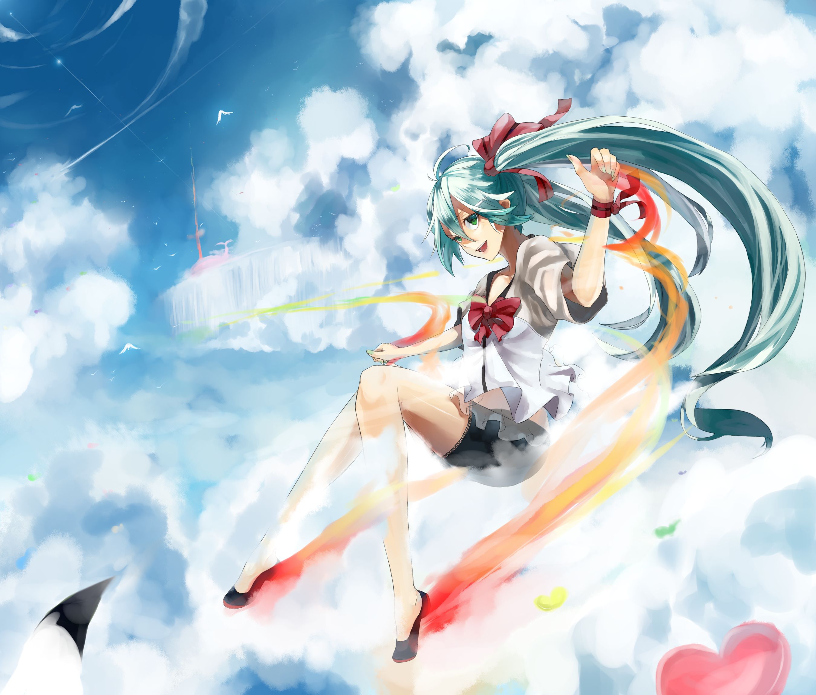 Laden Sie das Vocaloid, Hatsune Miku, Animes-Bild kostenlos auf Ihren PC-Desktop herunter