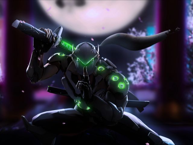 Descarga gratis la imagen Overwatch, Videojuego, Genji (Supervisión) en el escritorio de tu PC