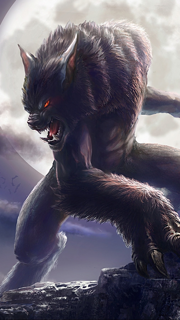 Download mobile wallpaper Dark, Werewolf for free.