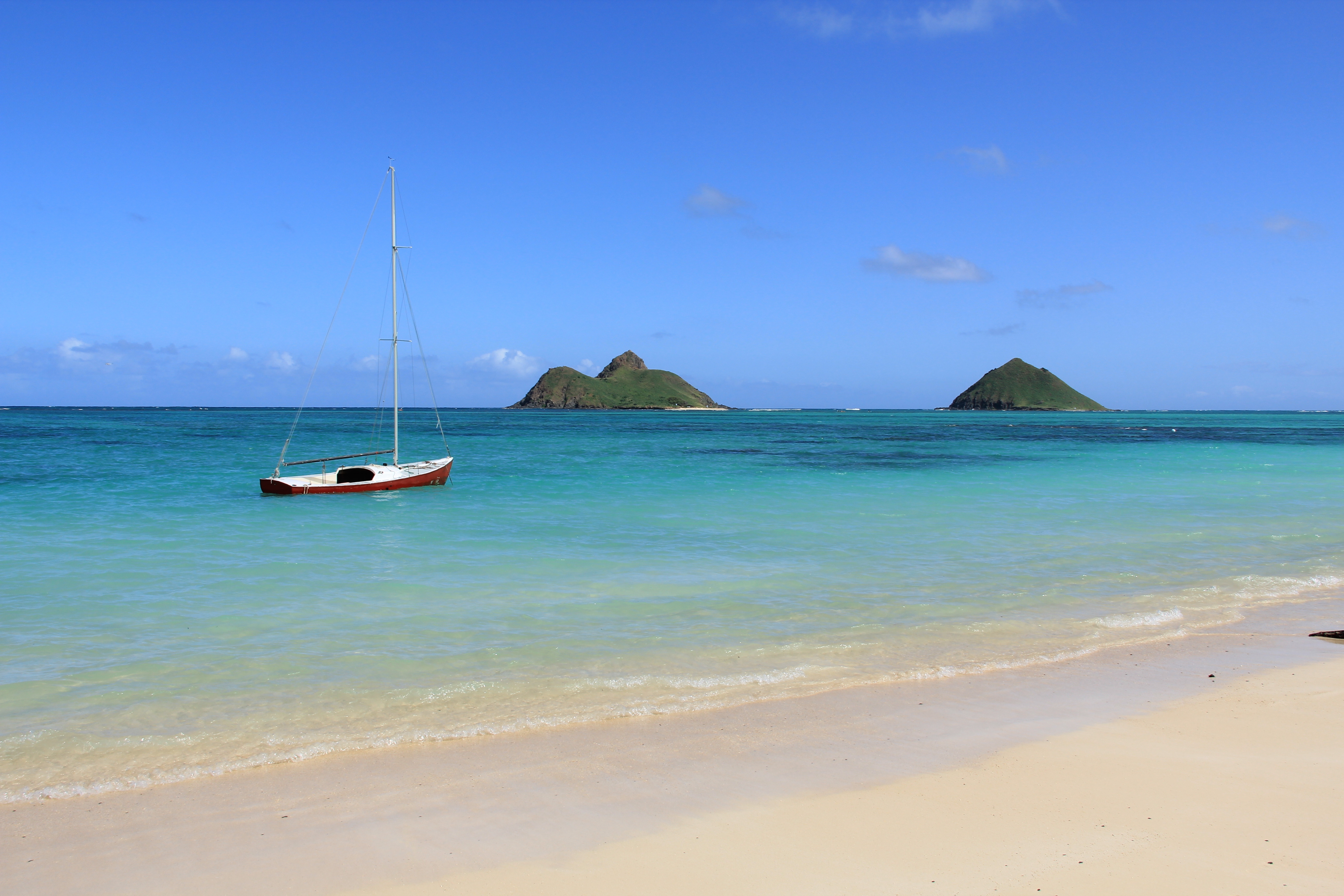 Free download wallpaper Nature, Tropics, Boat, Beach on your PC desktop