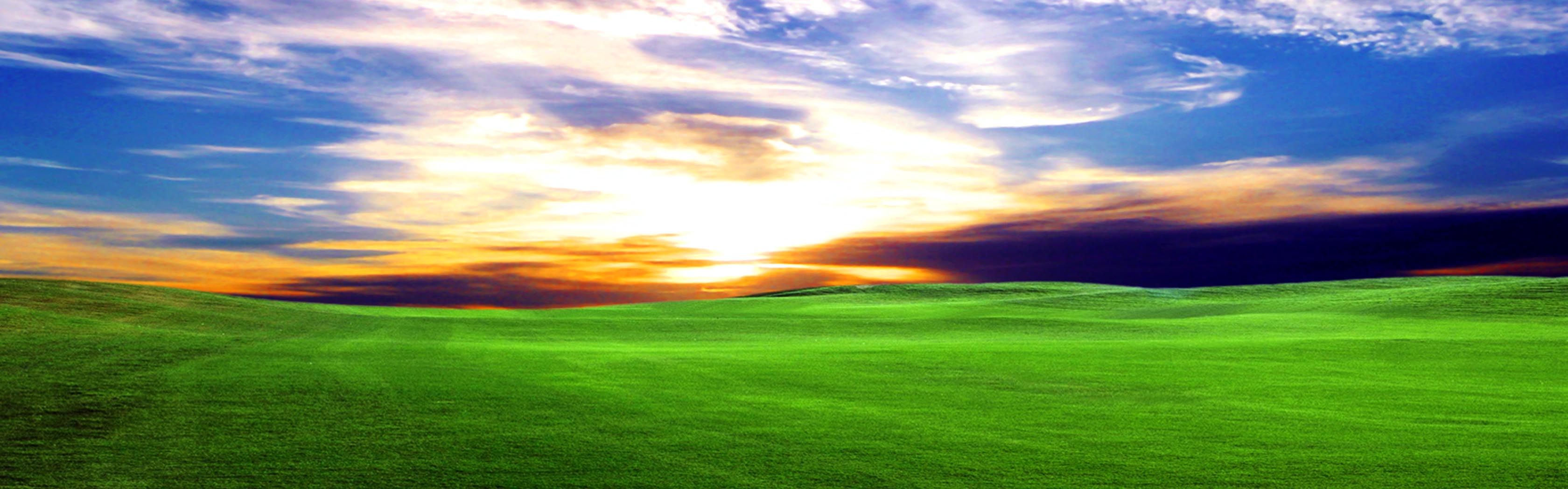Download mobile wallpaper Landscape, Grass, Sunrise, Earth, Field for free.