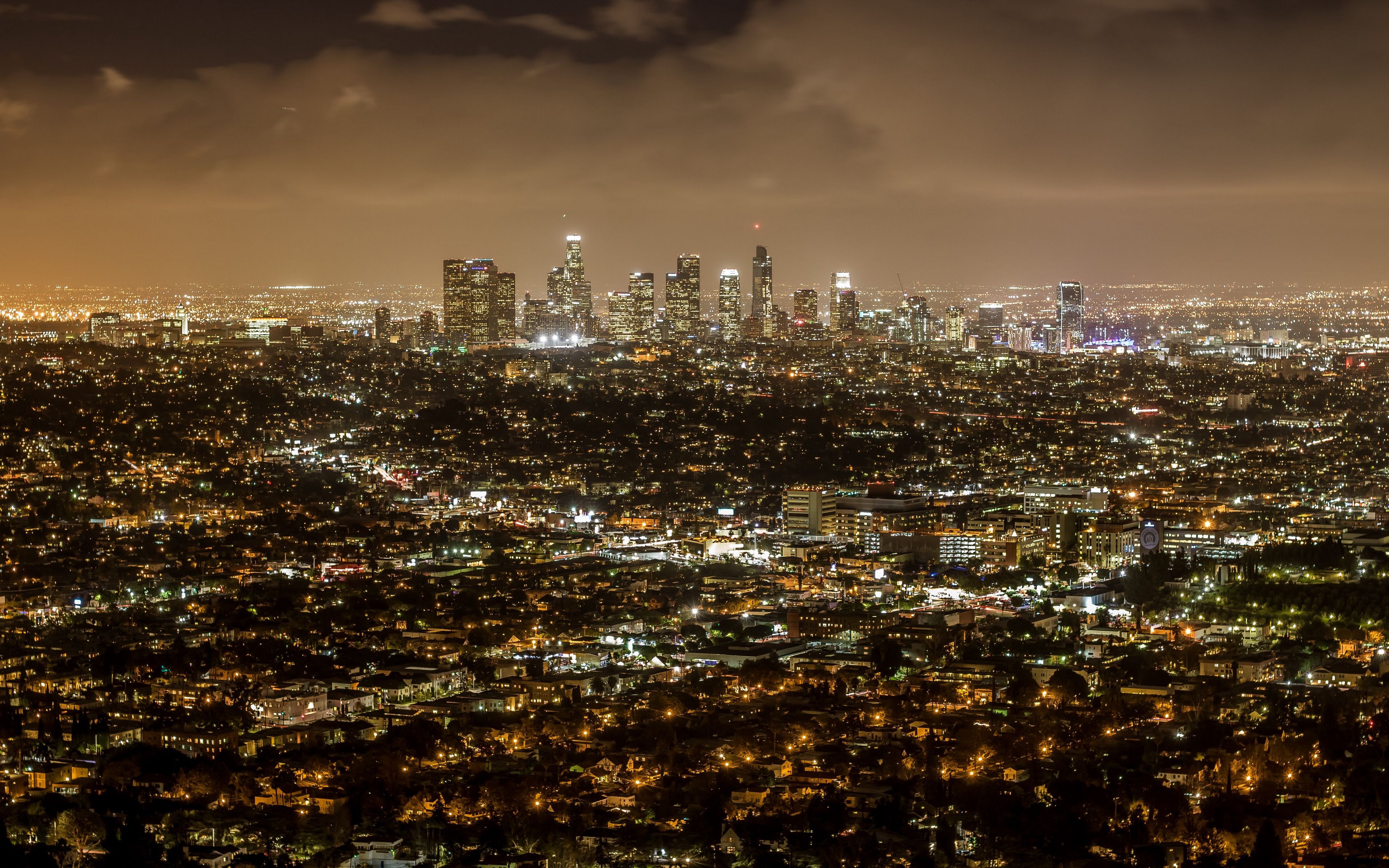 Download mobile wallpaper Cities, Los Angeles, Aerial, Man Made for free.