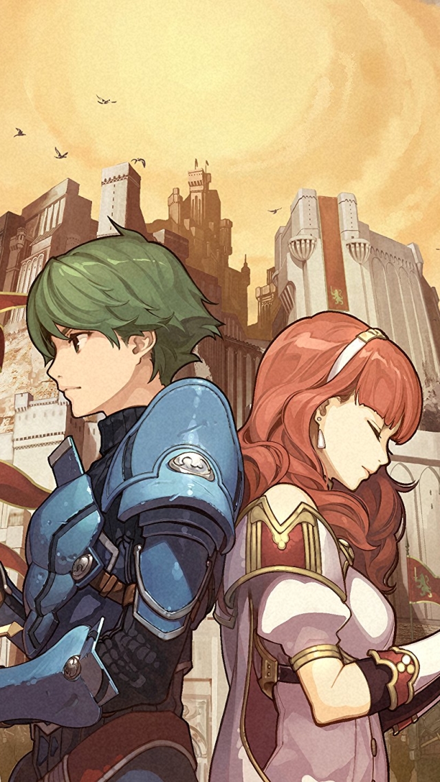 fire emblem echoes: shadows of valentia, video game, alm (fire emblem), celica (fire emblem) Smartphone Background
