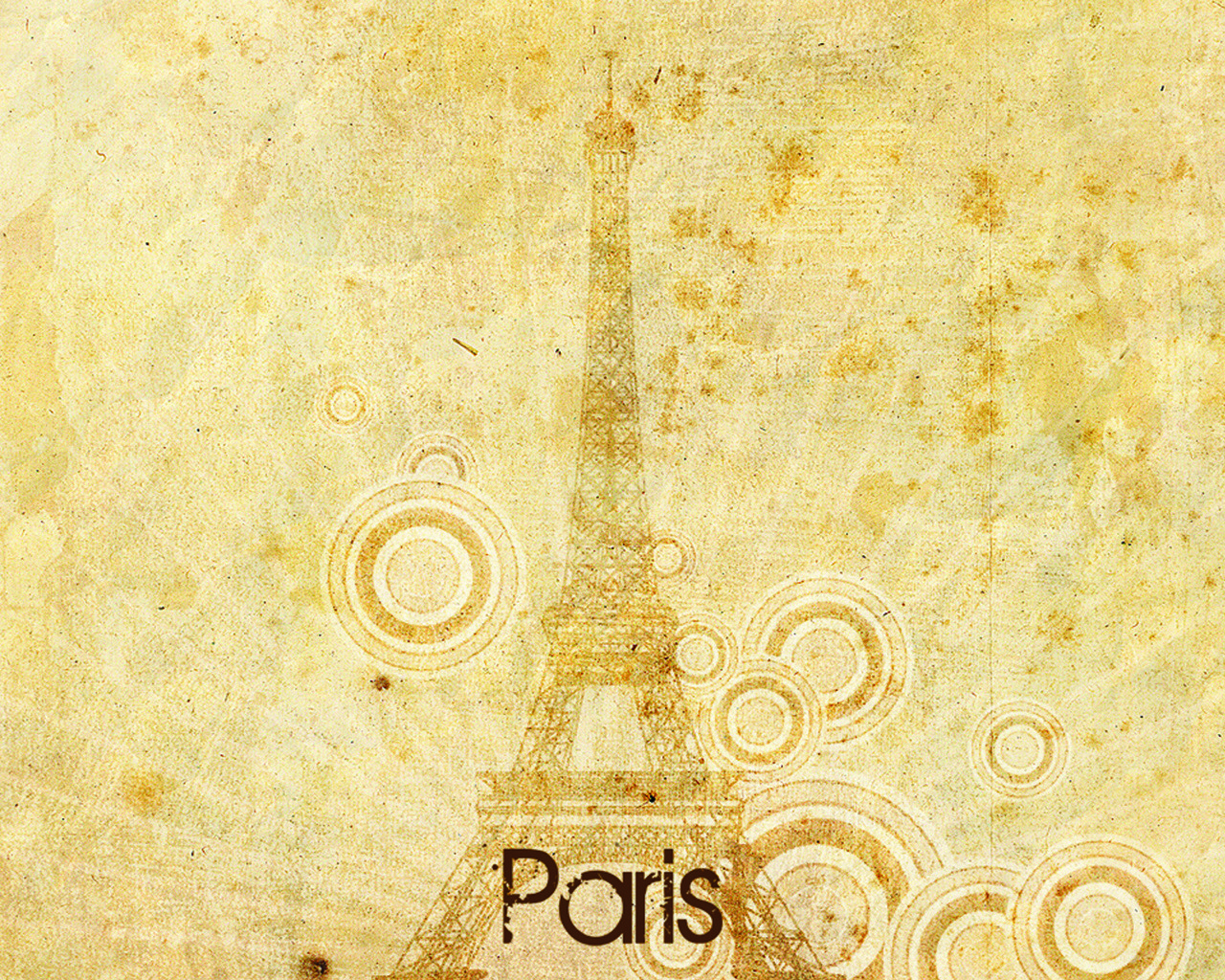 Скачати мобільні шпалери Париж, Малюнки, Ейфелева Вежа безкоштовно.