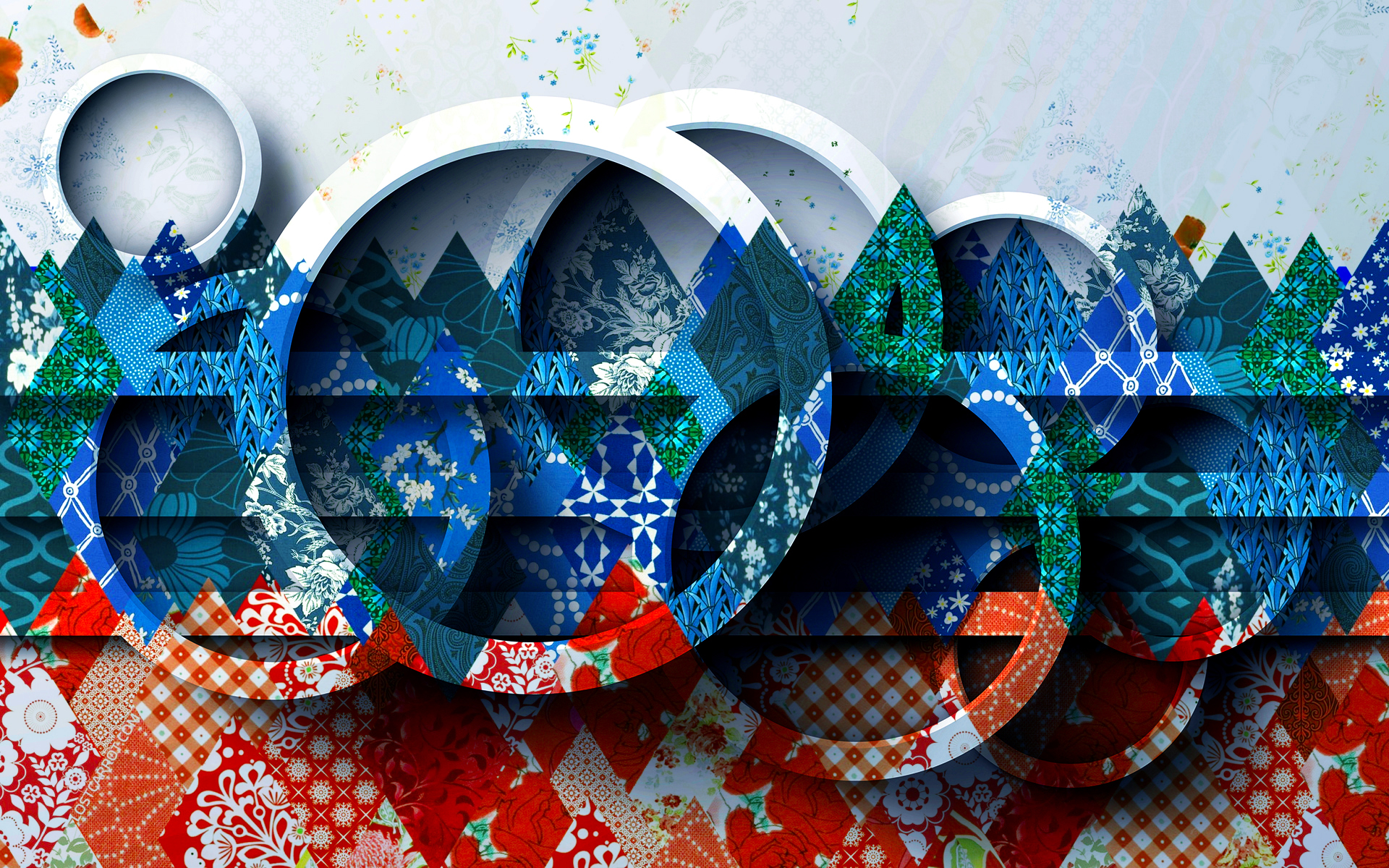 Free download wallpaper Abstract, 3D, Pattern, Colorful, Circle, Cgi on your PC desktop