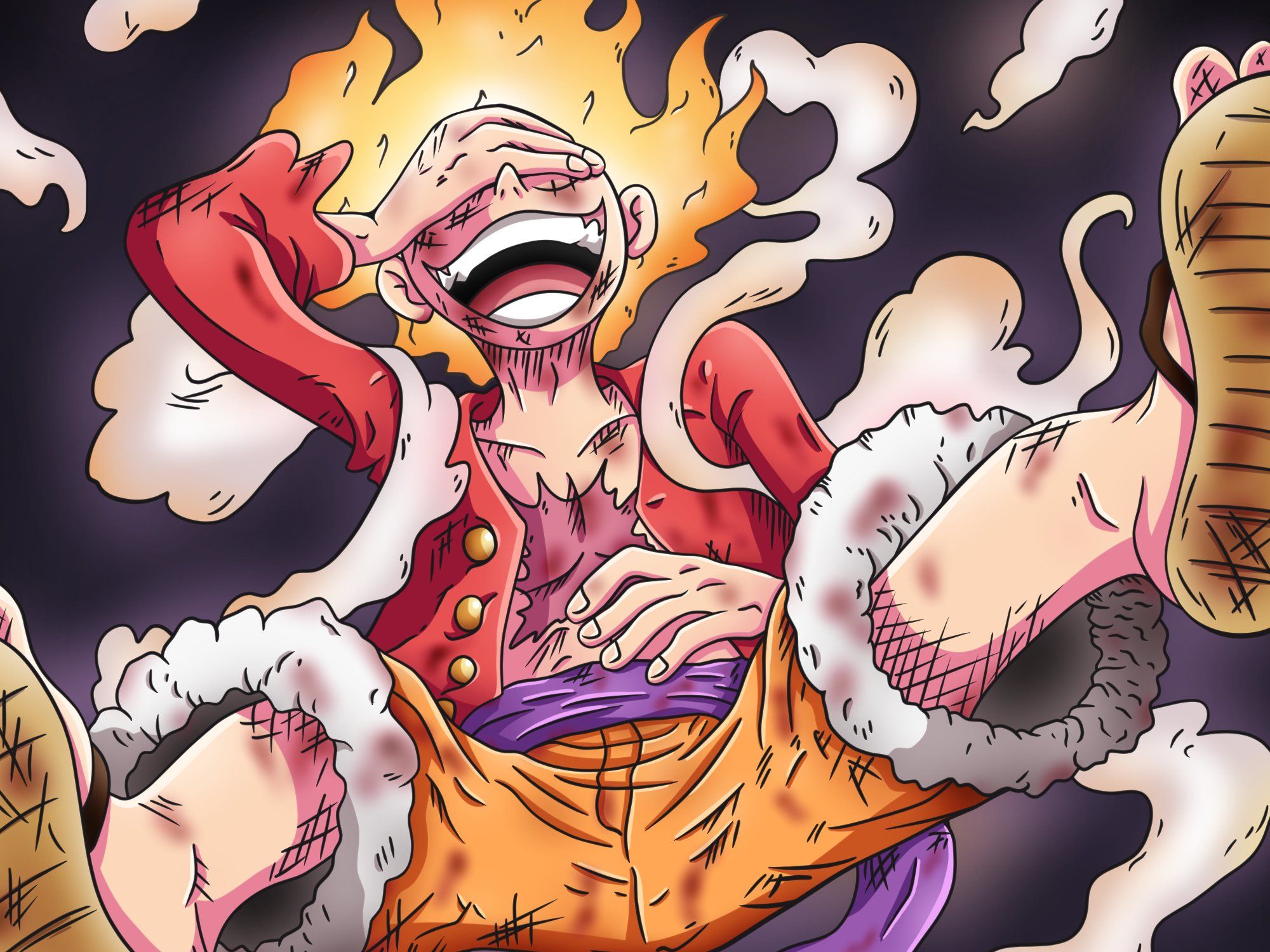 Завантажити шпалери Gear 5 (One Piece) на телефон безкоштовно