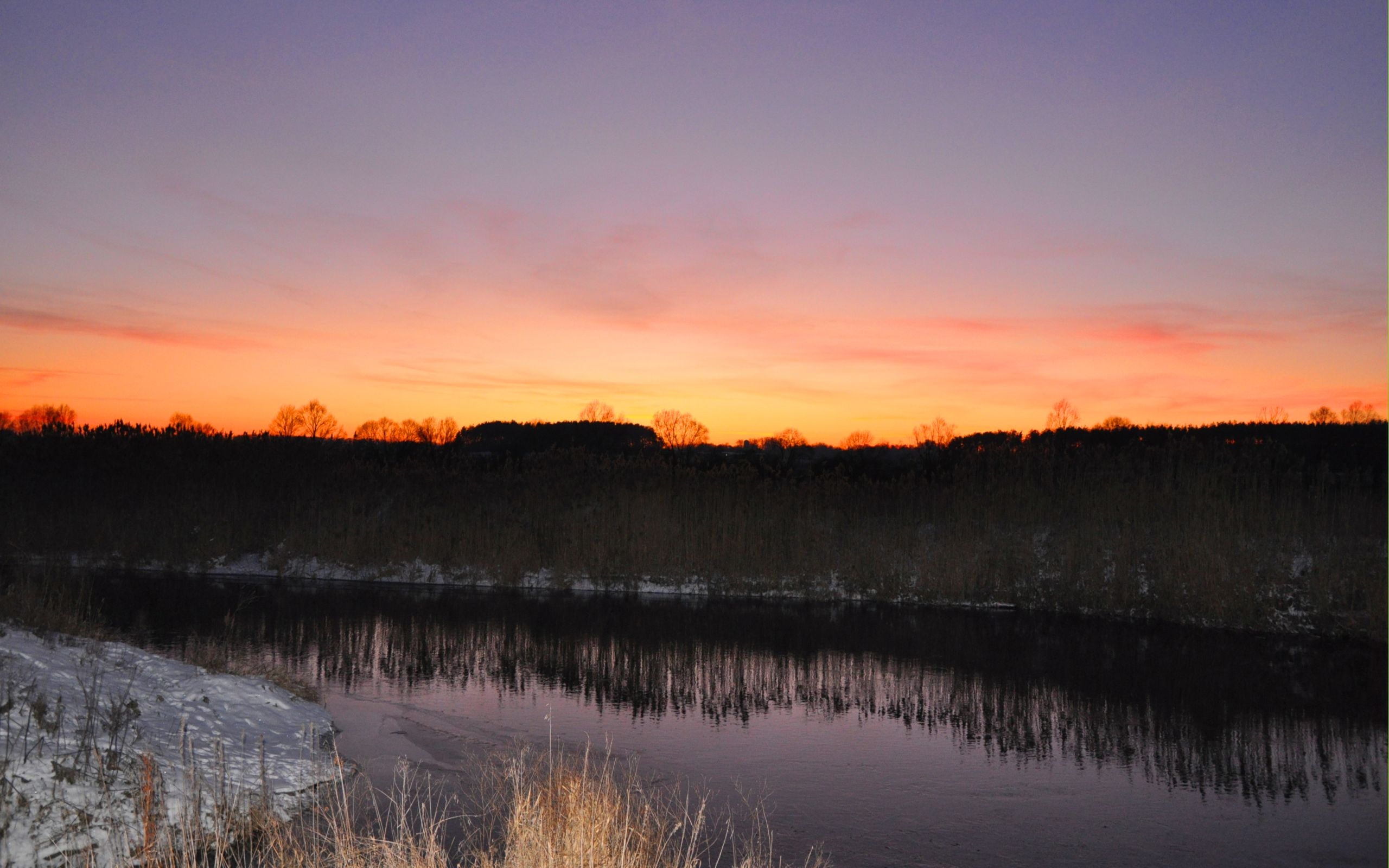 無料モバイル壁紙風景, 川, 日没をダウンロードします。