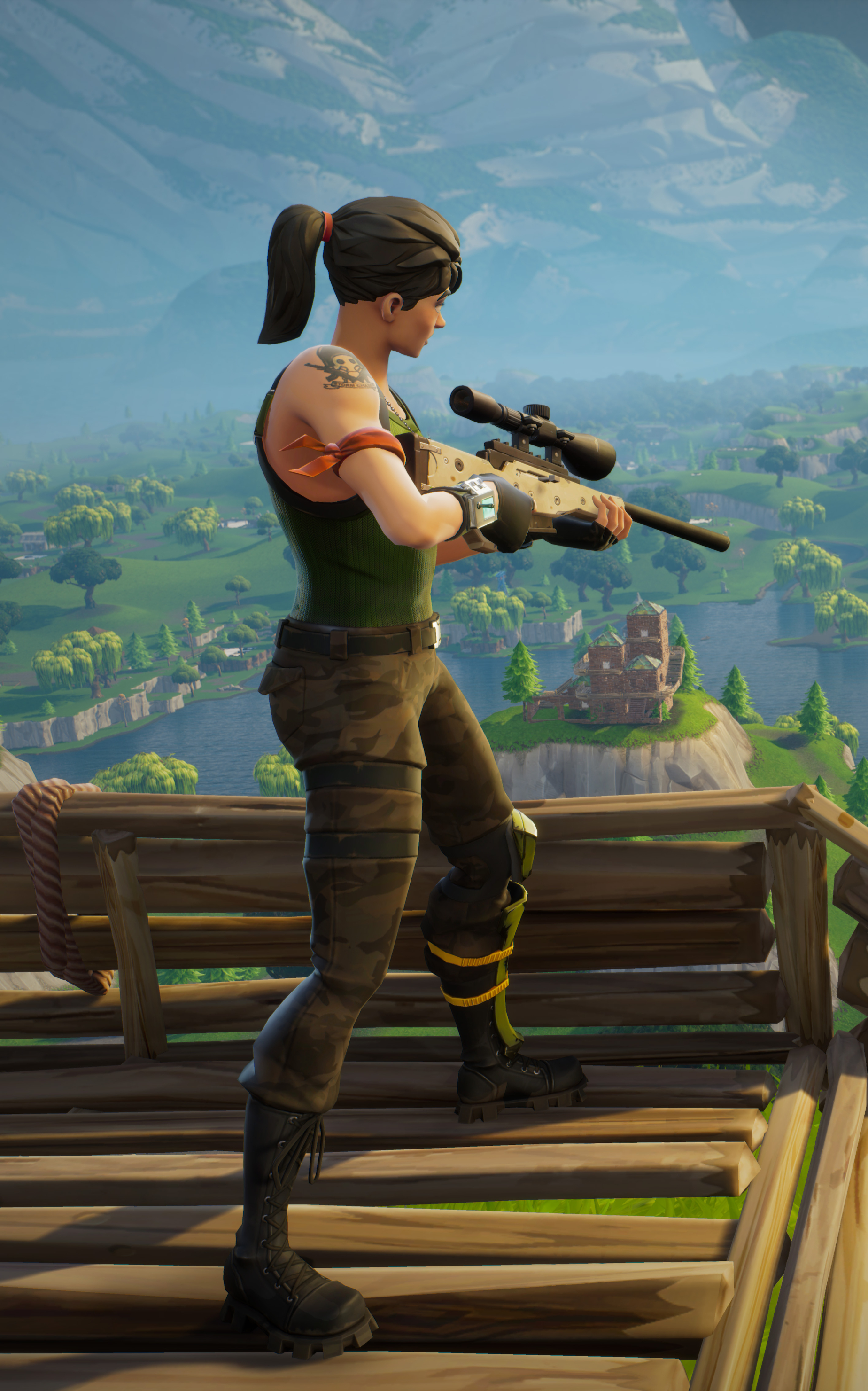 Handy-Wallpaper Computerspiele, Fortnite kostenlos herunterladen.