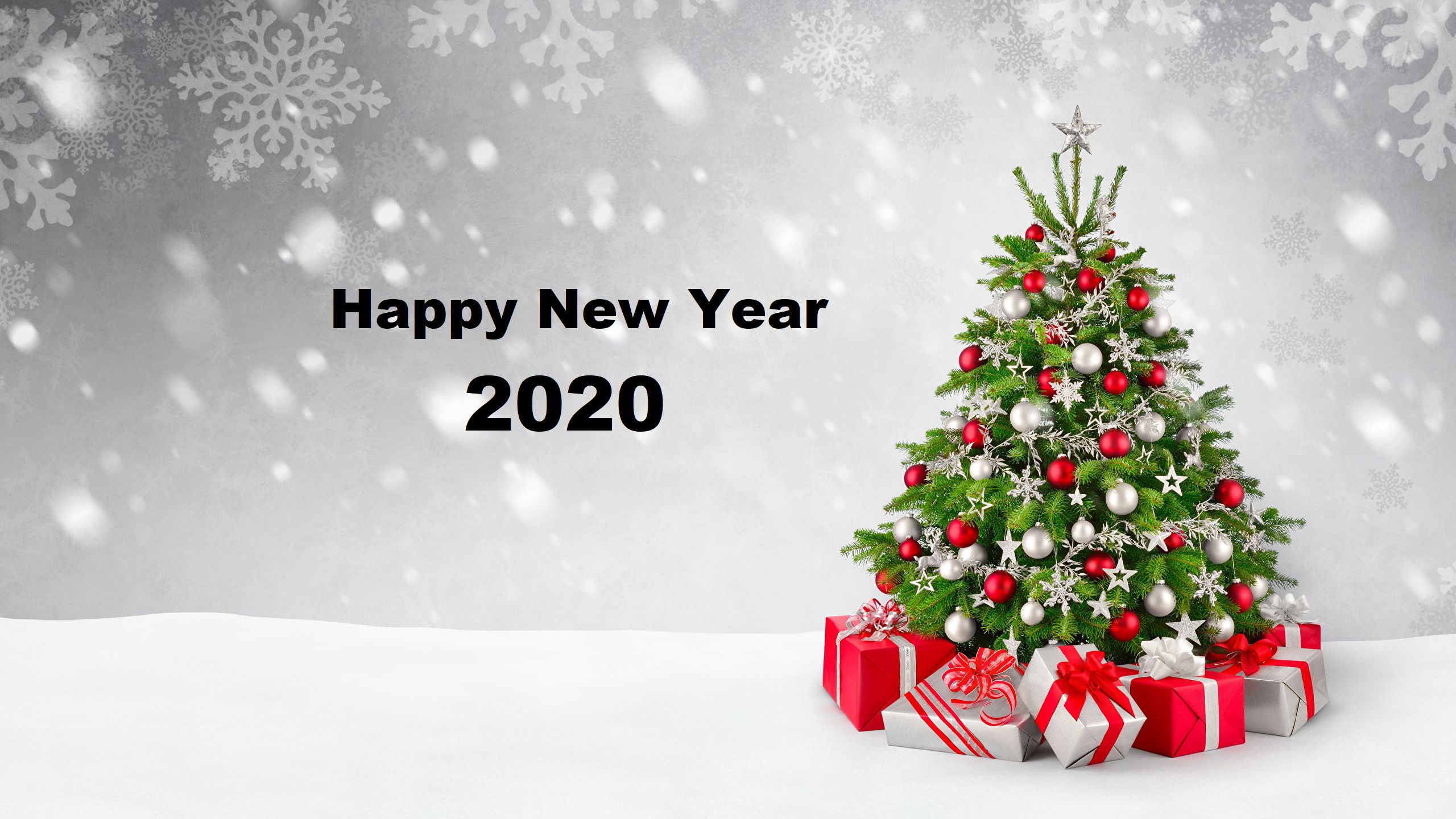 964463 Hintergrundbild herunterladen feiertage, neujahr 2020, weihnachtsbaum, frohes neues jahr - Bildschirmschoner und Bilder kostenlos