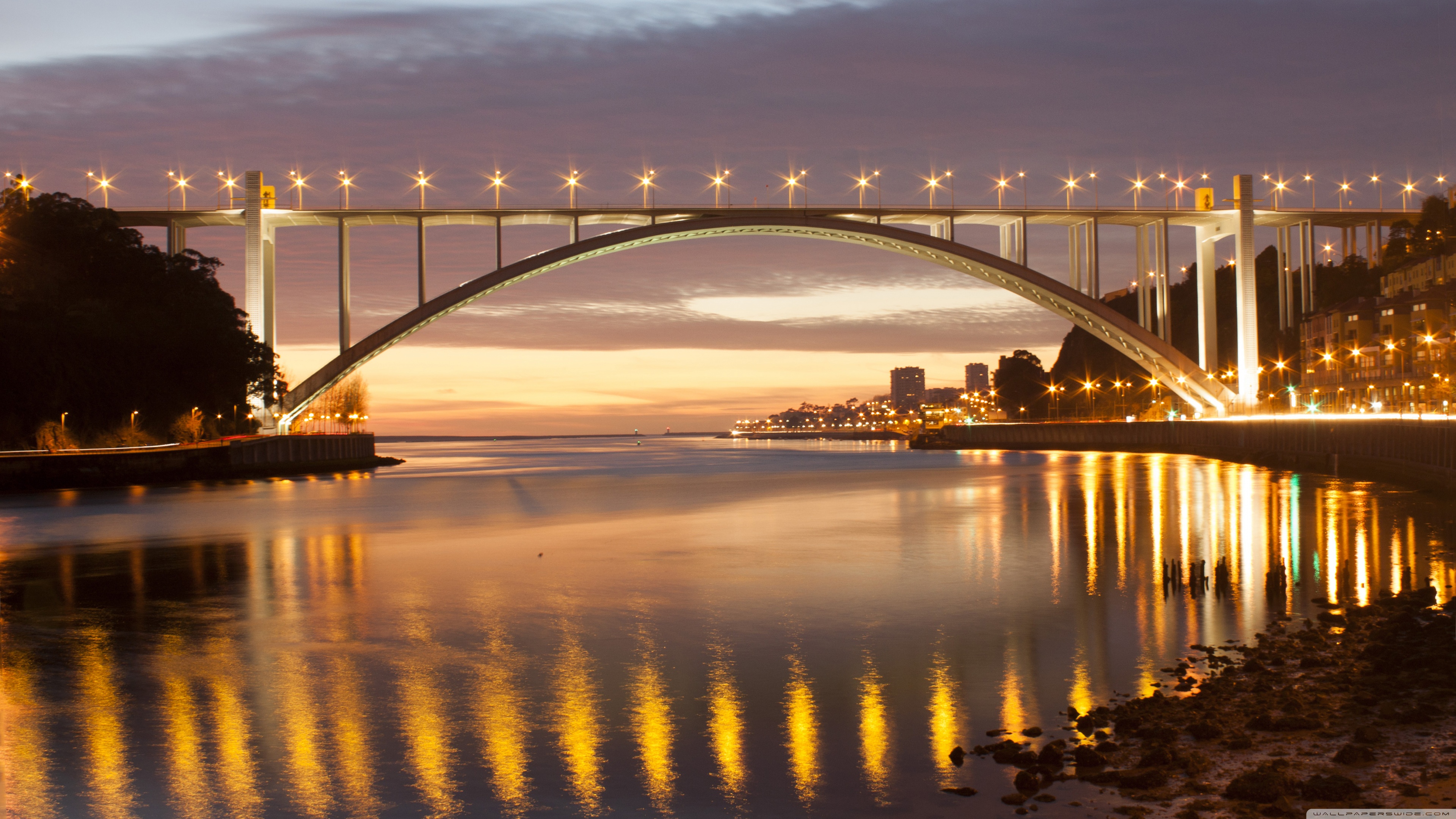 Скачать обои бесплатно Мосты, Мост, Португалия, Сделано Человеком, Мост Аррабида картинка на рабочий стол ПК