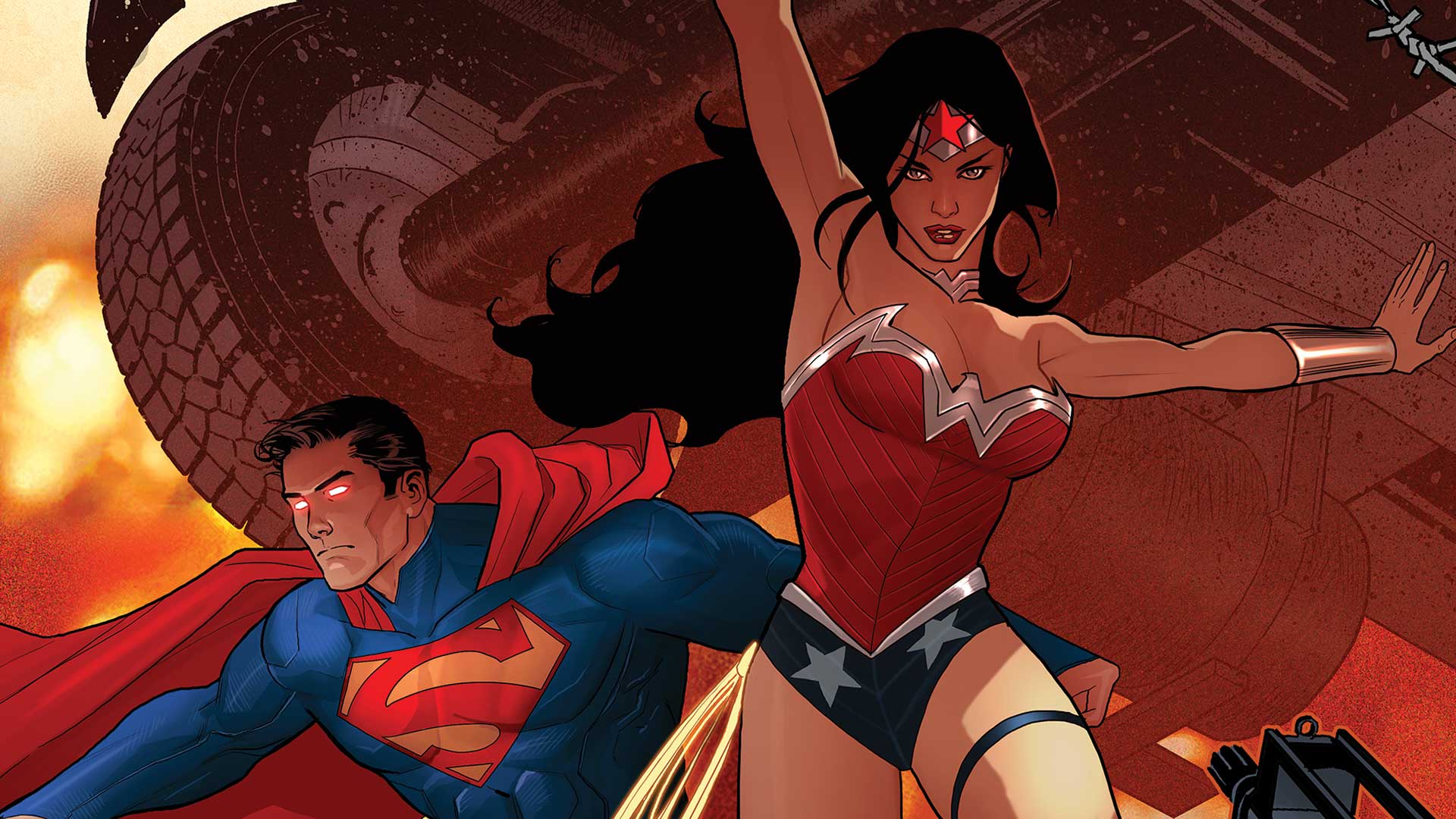 Descarga gratuita de fondo de pantalla para móvil de Superhombre, Historietas, Dc Comics, Mujer Maravilla.