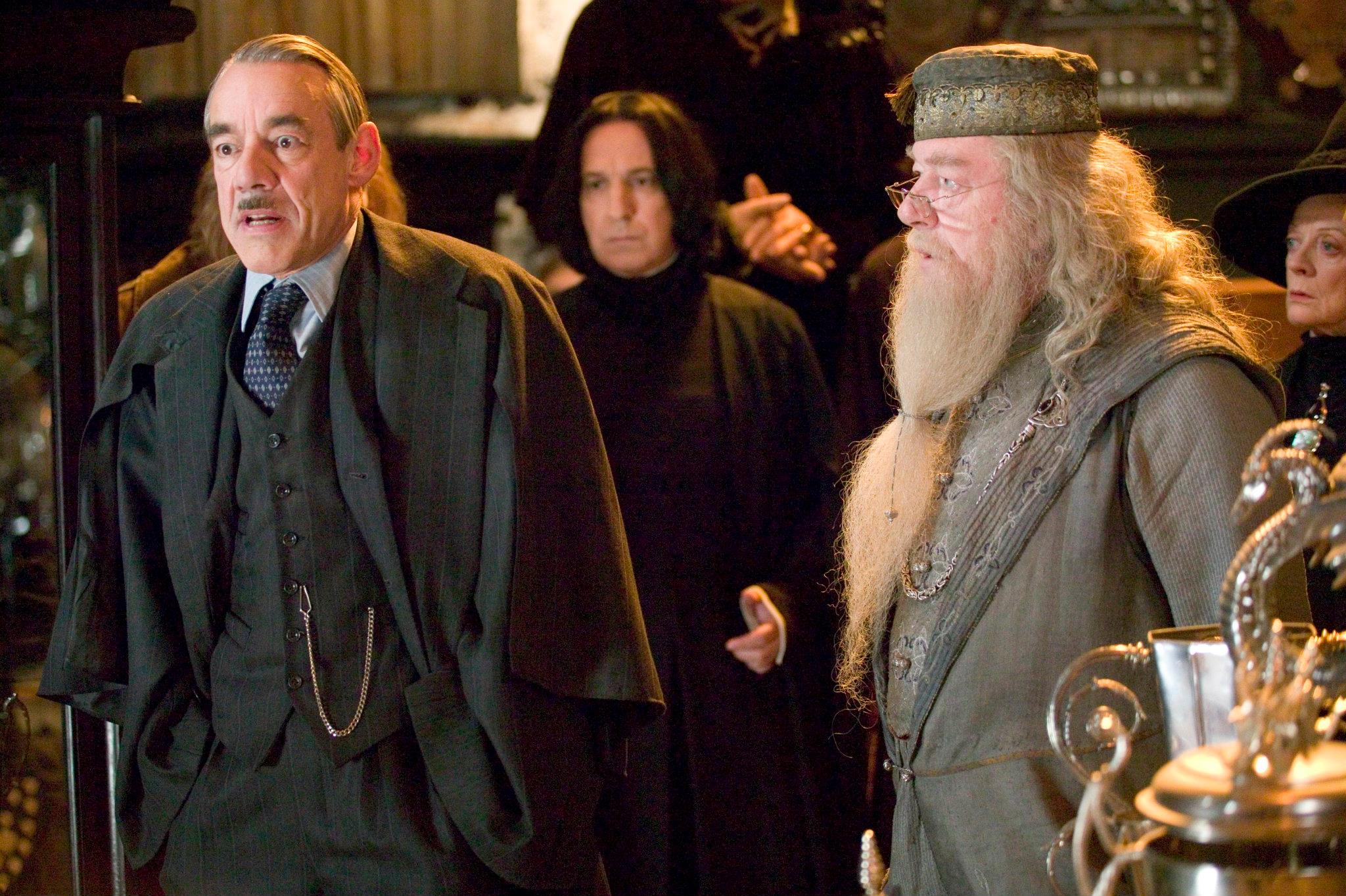 severus snape, movie, harry potter and the goblet of fire, alan rickman, albus dumbledore, barty crouch, michael gambon, roger lloyd pack