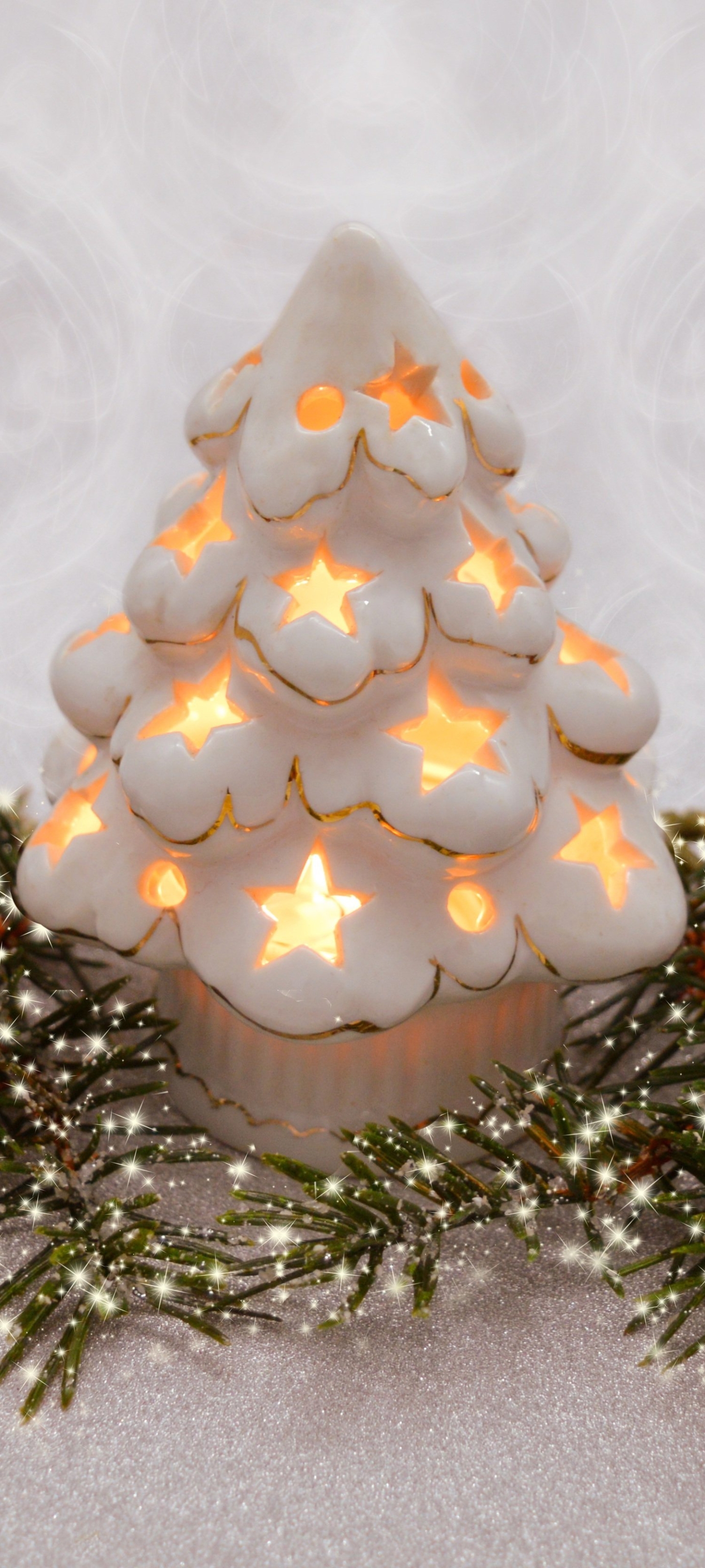 Download mobile wallpaper Christmas, Holiday, Decoration, Candle for free.