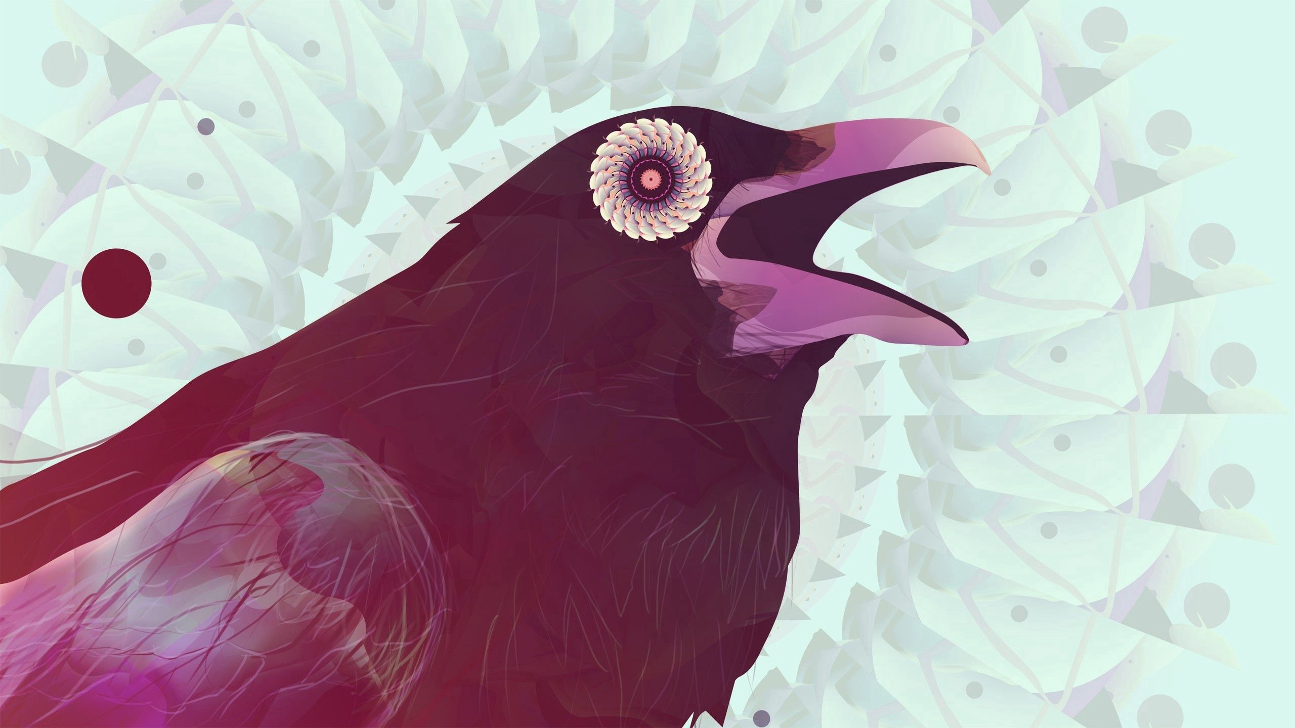 Free download wallpaper Bird, Crow, Beak, Vector on your PC desktop