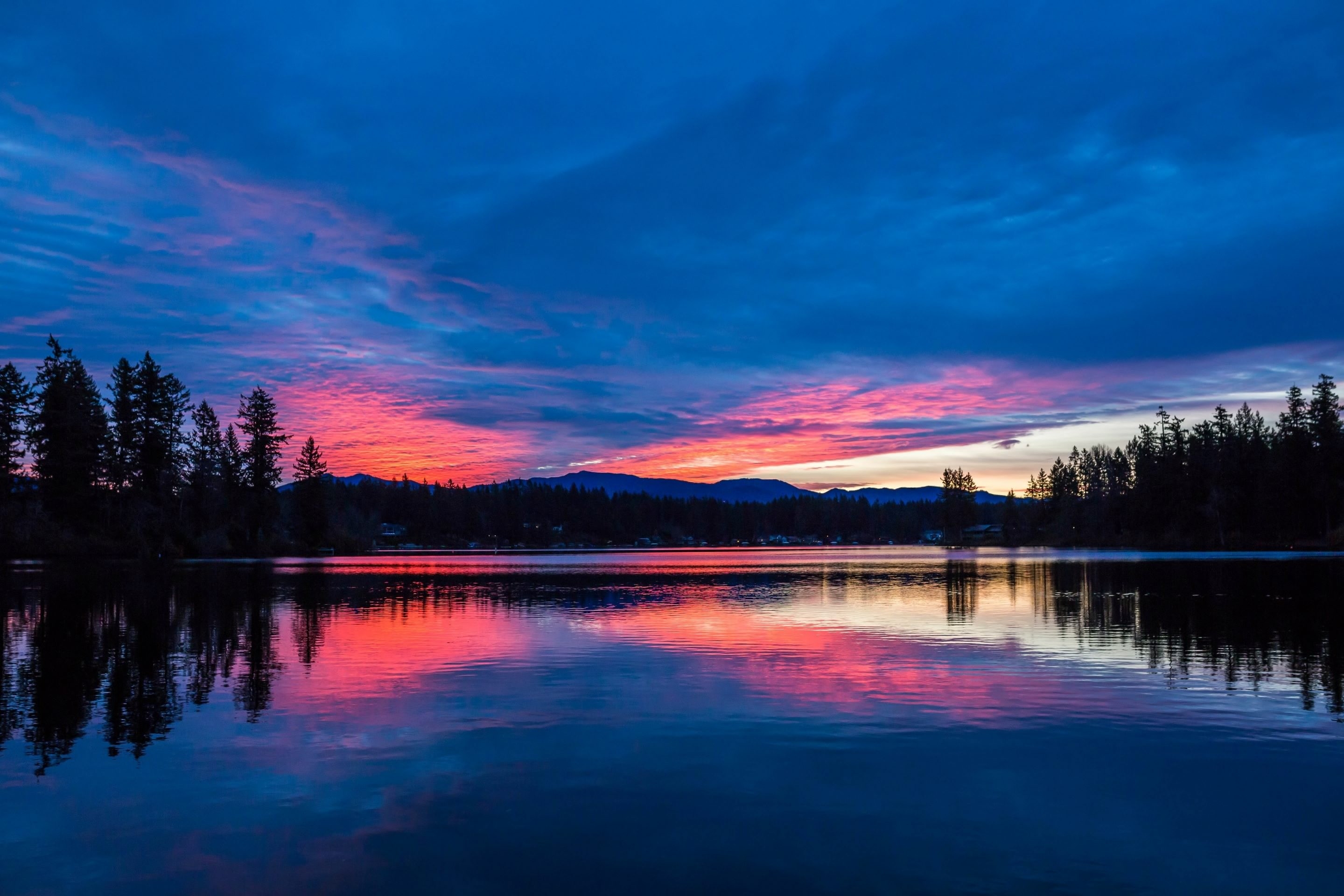 Descarga gratuita de fondo de pantalla para móvil de Cielo, Lago, Nube, Atardecer, Tierra/naturaleza.