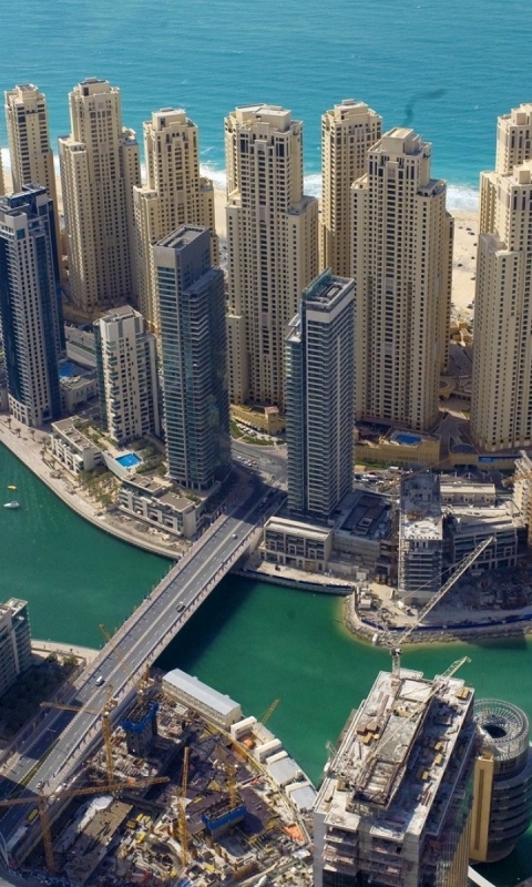 Скачать картинку Города, Дубай, Городской Пейзаж, Сделано Человеком в телефон бесплатно.