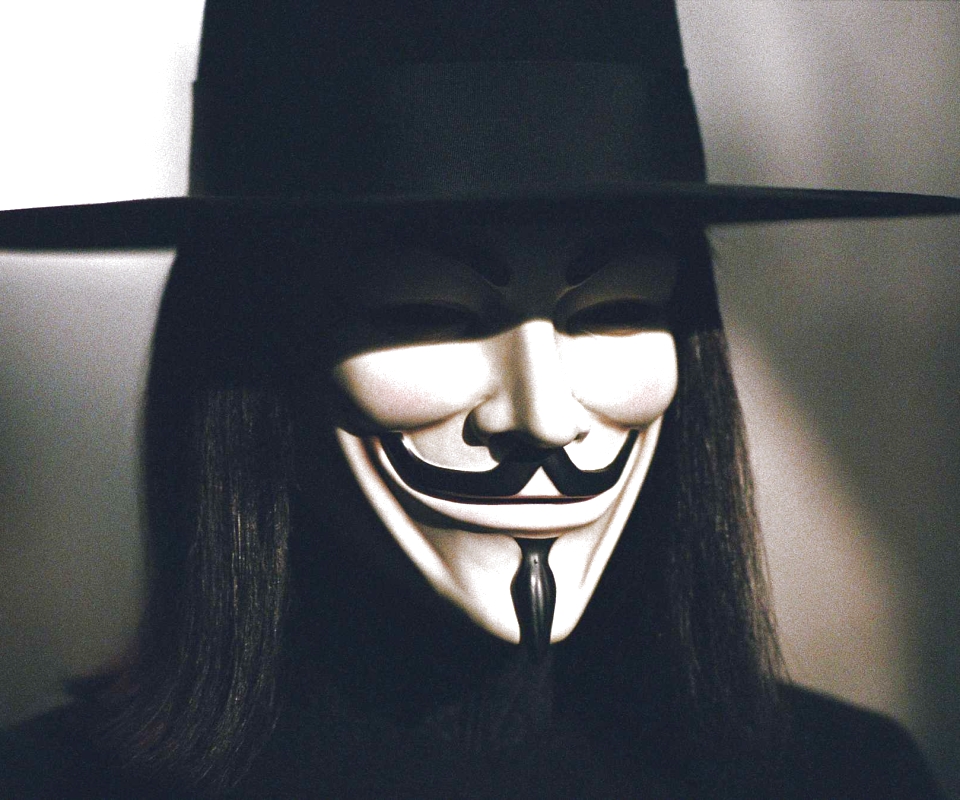 V for Vendetta wallpaper: iconic mask for iPhone background, free