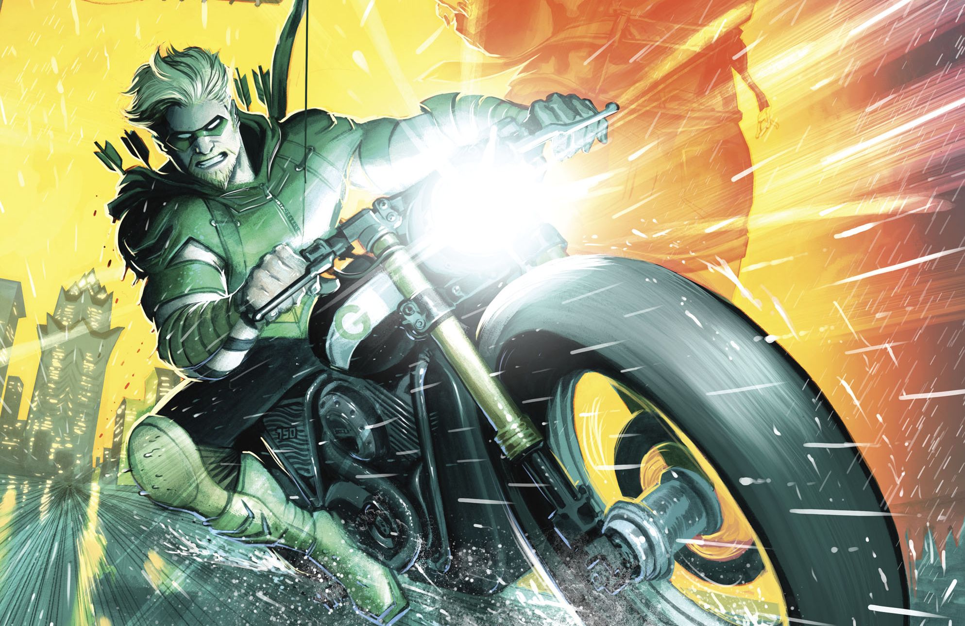 Laden Sie das Motorrad, Comics, Dc Comics, Green Arrow-Bild kostenlos auf Ihren PC-Desktop herunter