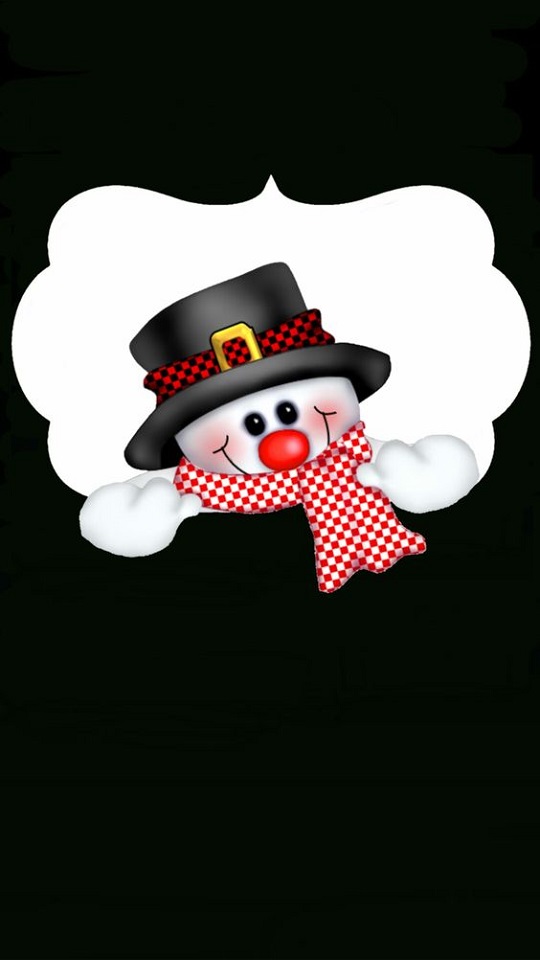 Download mobile wallpaper Snowman, Artistic, Minimalist for free.