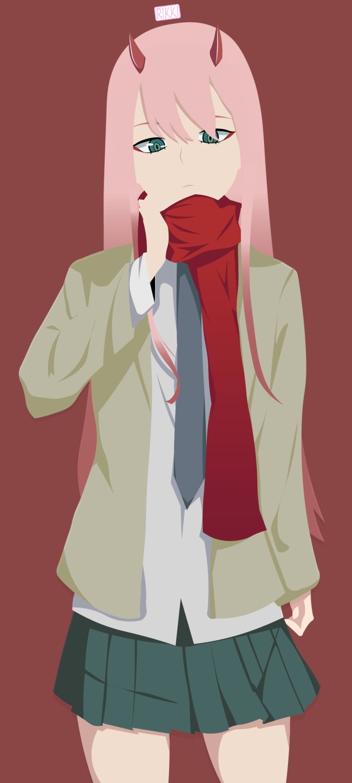 Download mobile wallpaper Anime, Minimalist, Darling In The Franxx, Zero Two (Darling In The Franxx) for free.
