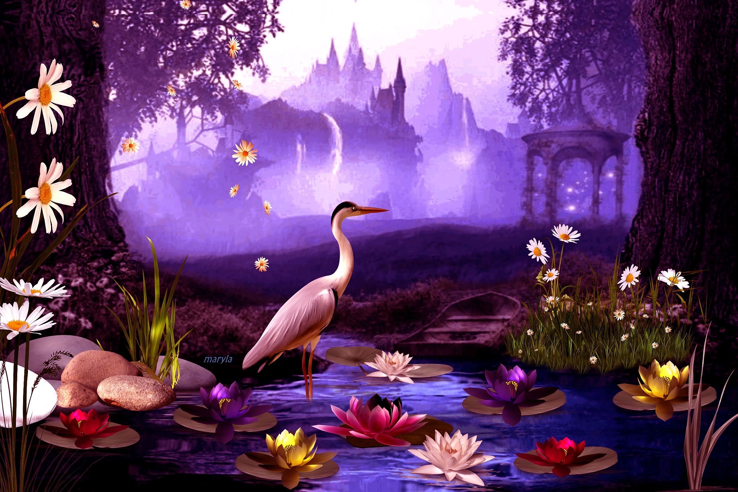 Download mobile wallpaper Fantasy Animals, Fantasy, Bird for free.