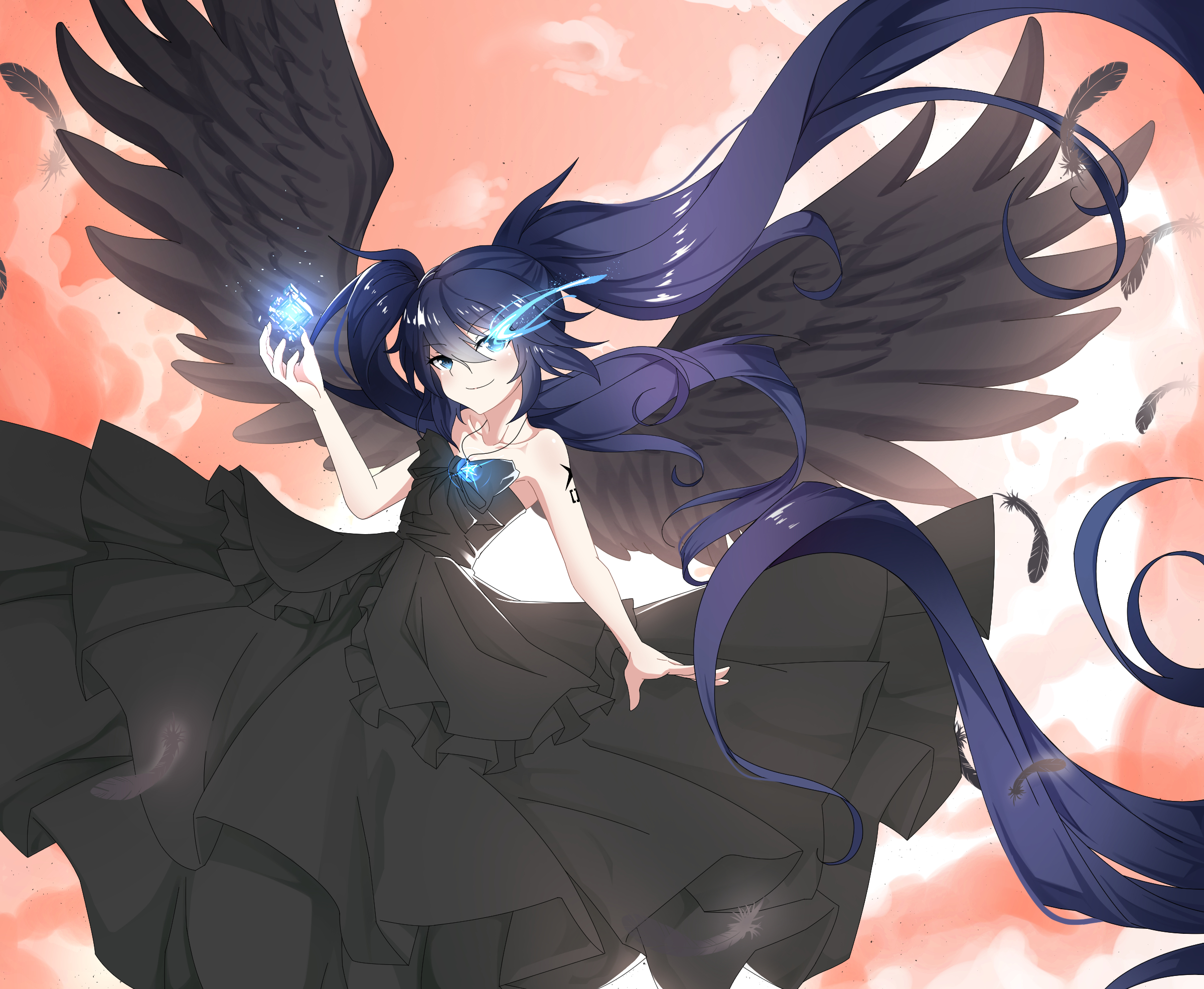 Download mobile wallpaper Anime, Black Rock Shooter, Angel for free.