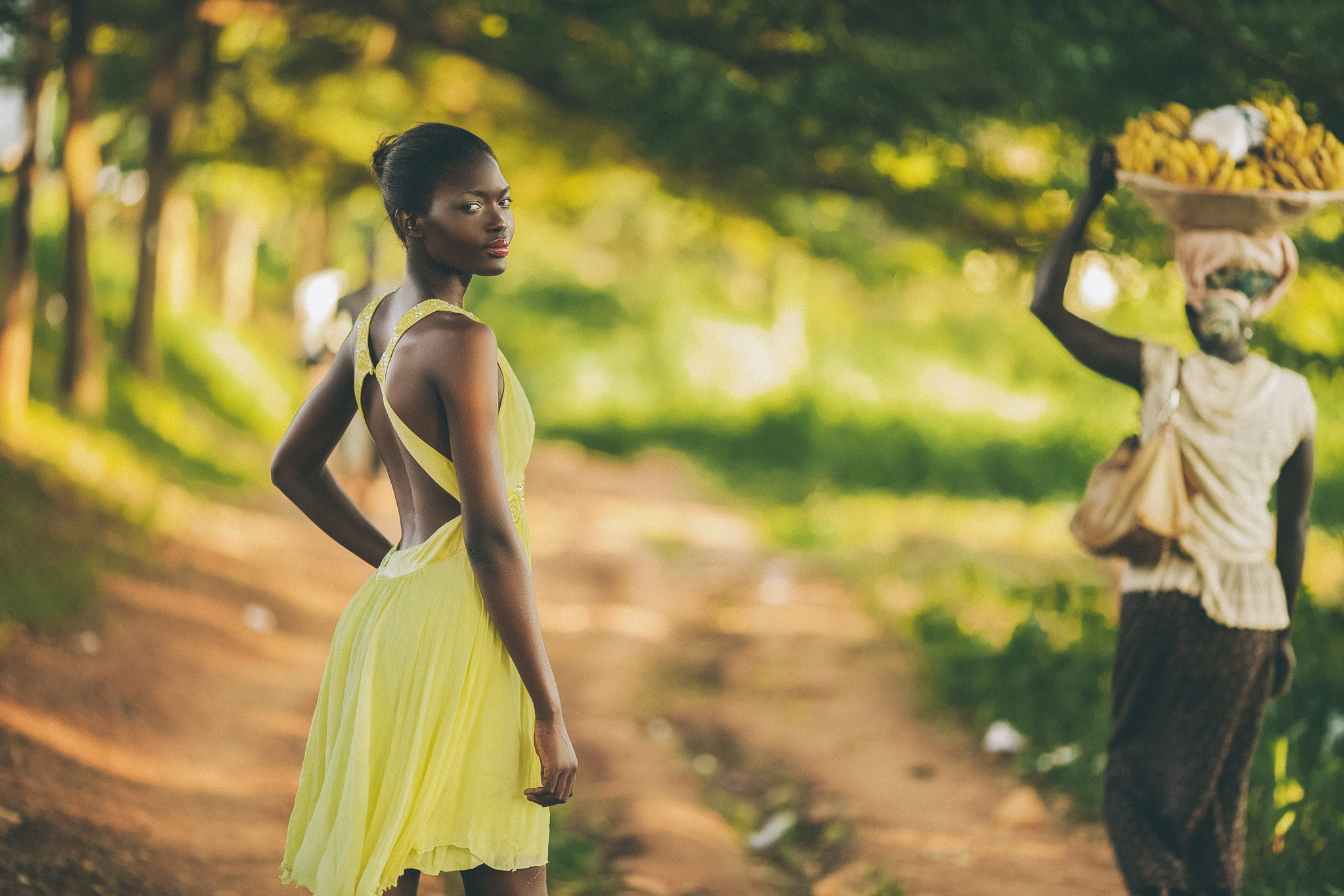 Téléchargez gratuitement l'image Bokeh, Robe, Banane, Photographie, Femmes, Profondeur De Champ sur le bureau de votre PC