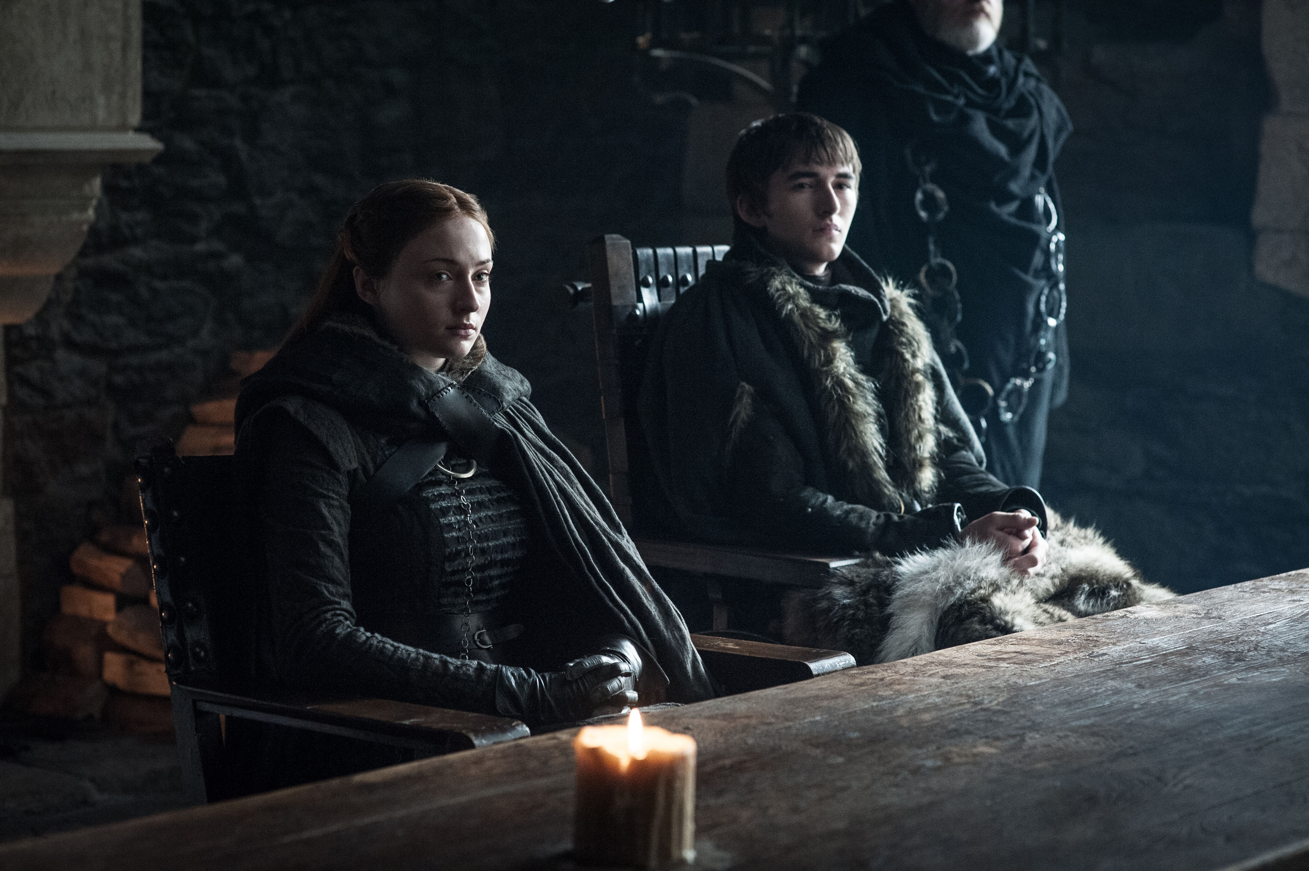 Handy-Wallpaper Fernsehserien, Bran Stark, Isaac Hempstead Wright, Game Of Thrones: Das Lied Von Eis Und Feuer, Sansa Stark, Sophie Turner kostenlos herunterladen.
