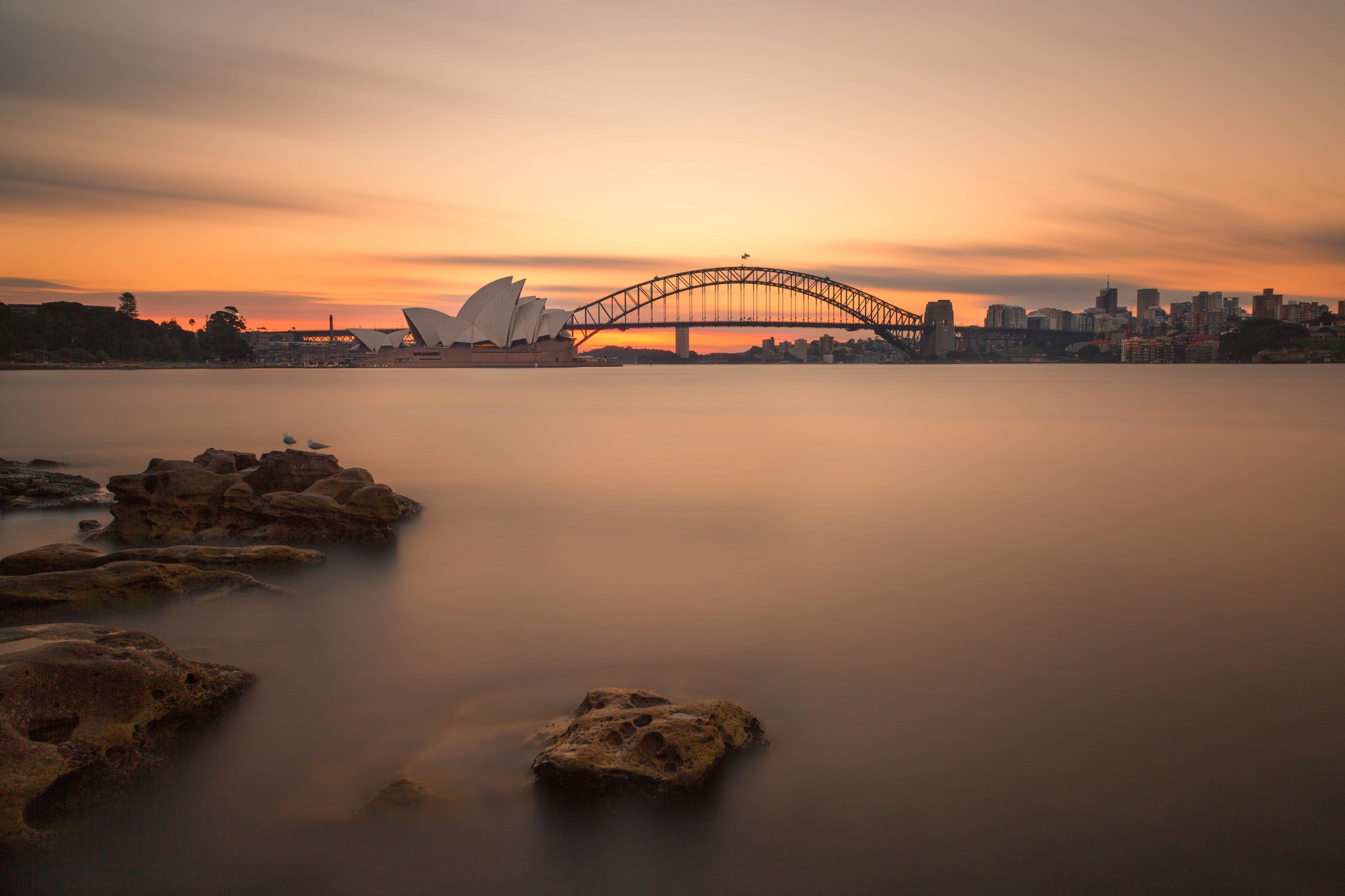 Скачать обои бесплатно Мост, Сидней, Австралия, Харбор Бридж, Сиднейский Оперный Театр, Сделано Человеком картинка на рабочий стол ПК