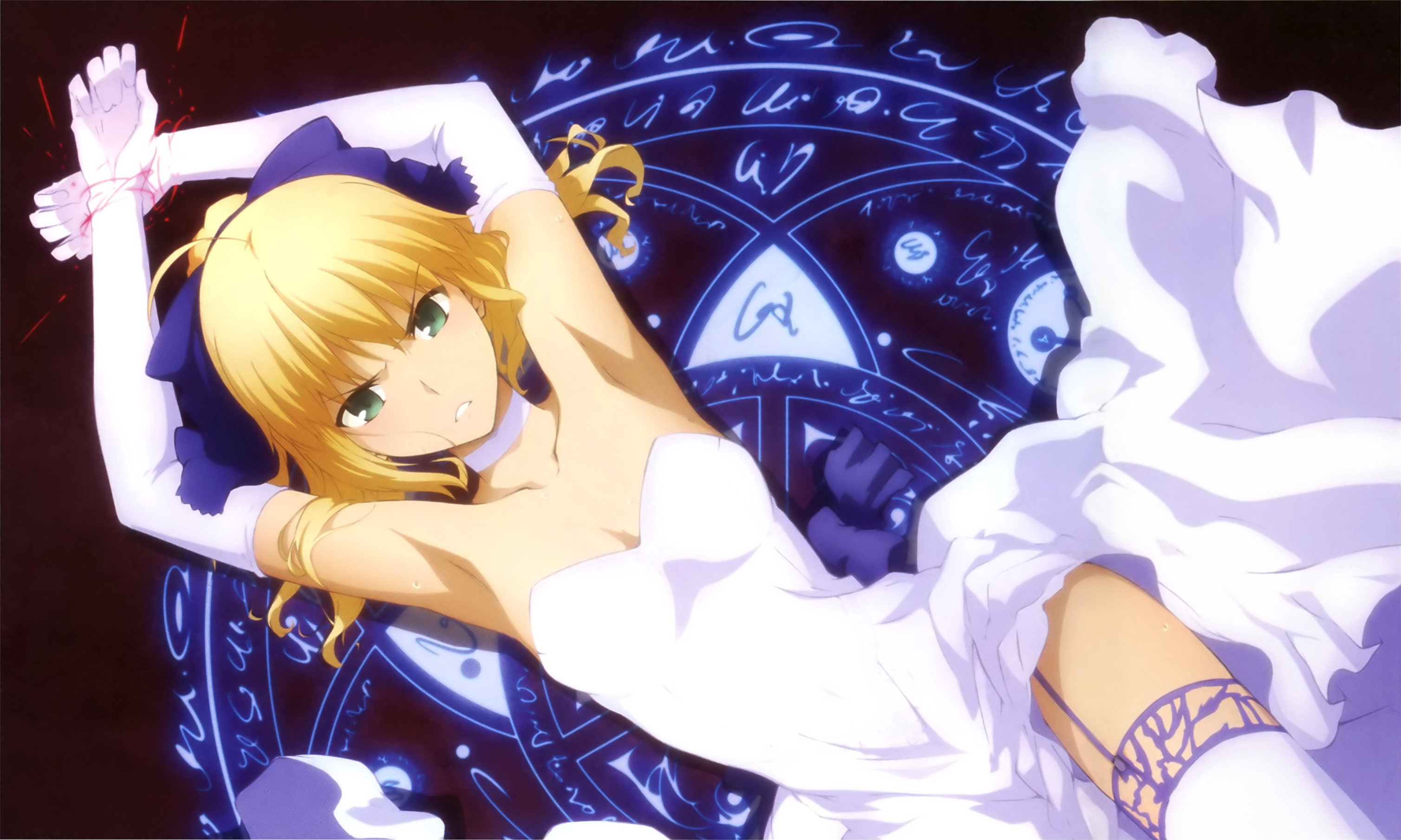 anime, fate/stay night: unlimited blade works, saber (fate series), saber bride, fate series