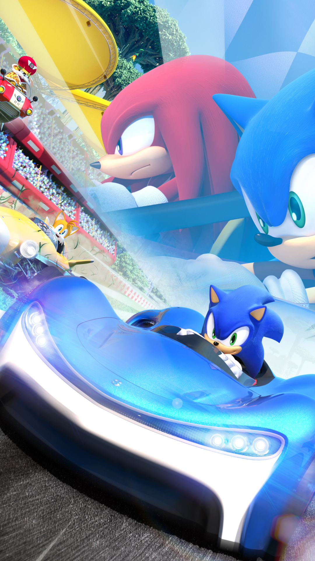 video game, team sonic racing, sonic the hedgehog, shadow the hedgehog, knuckles the echidna, miles 'tails' prower