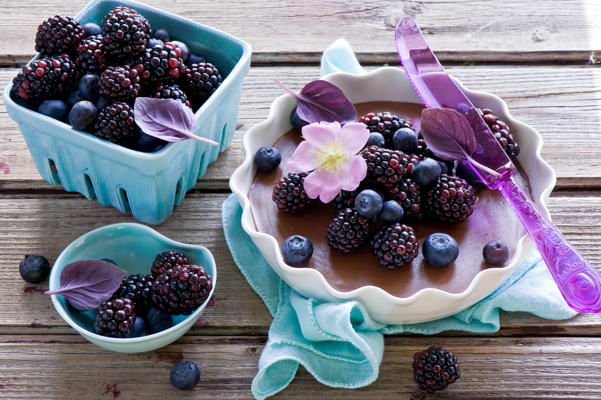 HD wallpaper food, tablewares, bilberries, berries, blackberry