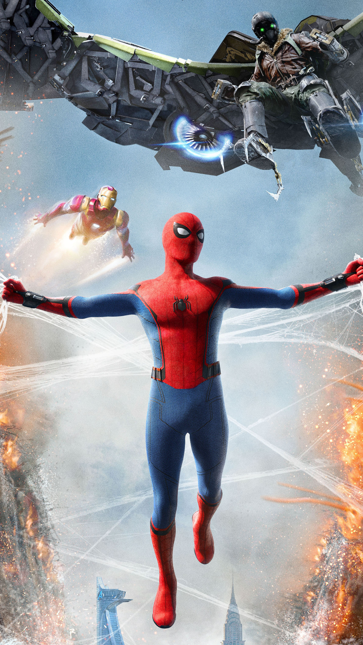 Free download wallpaper Spider Man, Iron Man, Movie, Vulture (Marvel Comics), Spider Man: Homecoming on your PC desktop