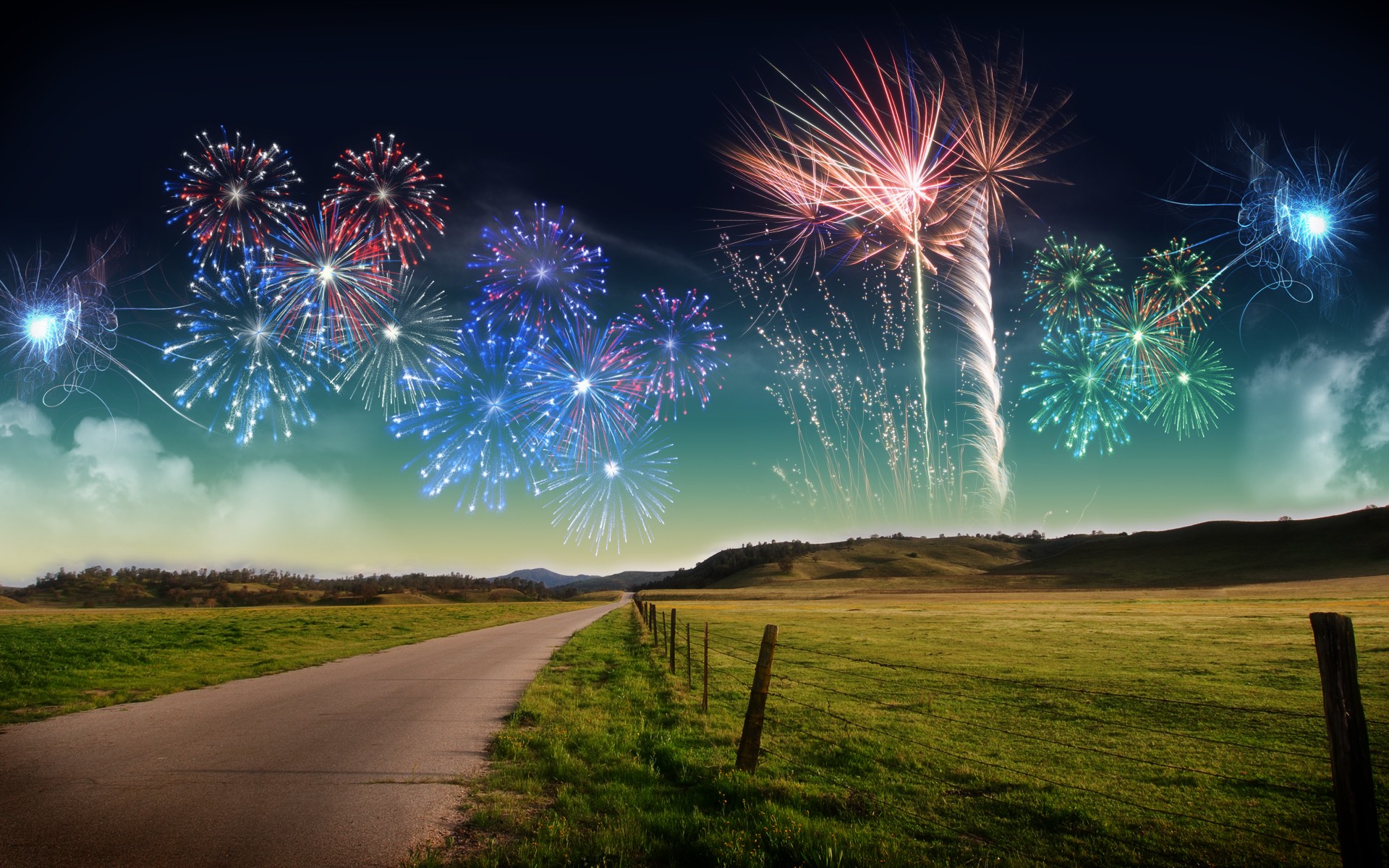 Laden Sie das Feuerwerk, Fotografie-Bild kostenlos auf Ihren PC-Desktop herunter